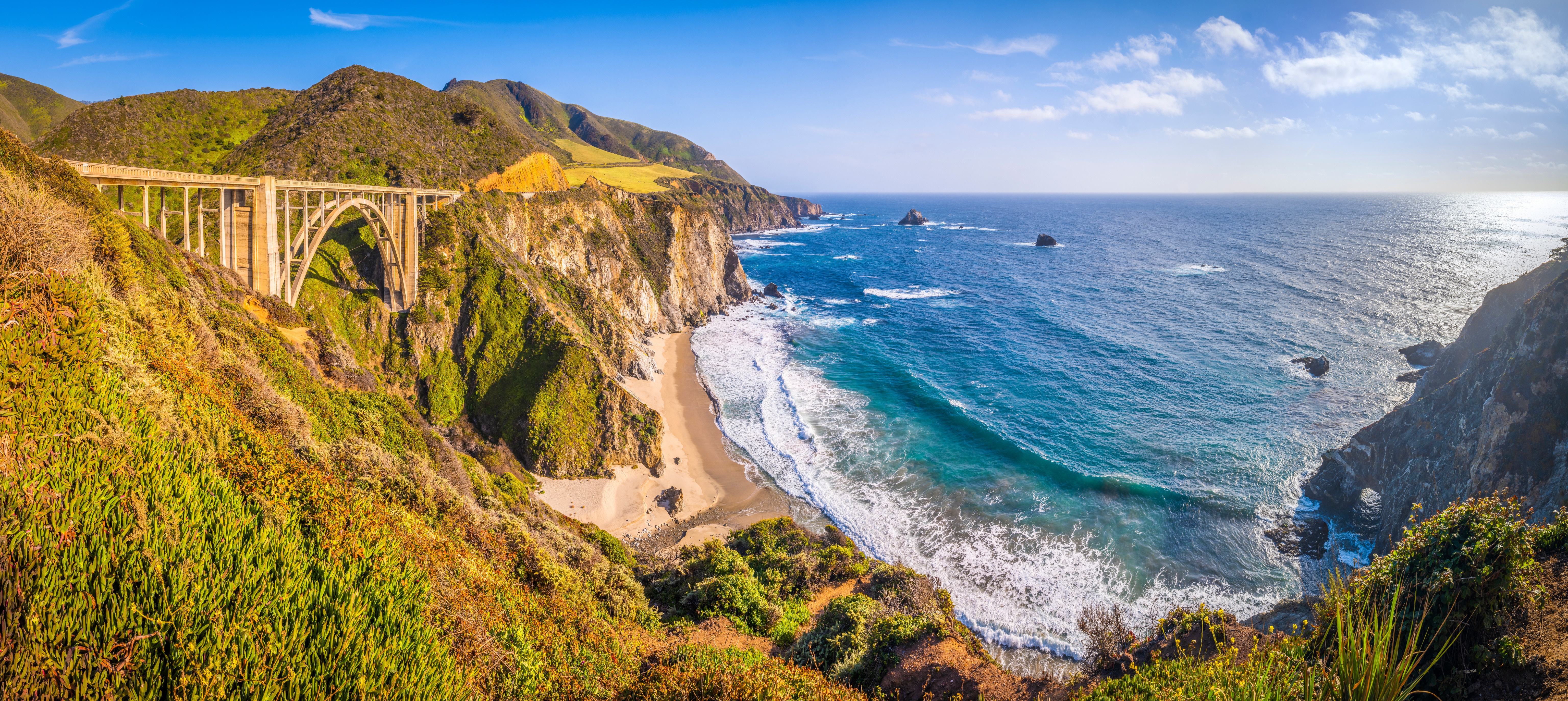 Bixby Creek Bridge, Big Sur, California 4K HD Wallpaper