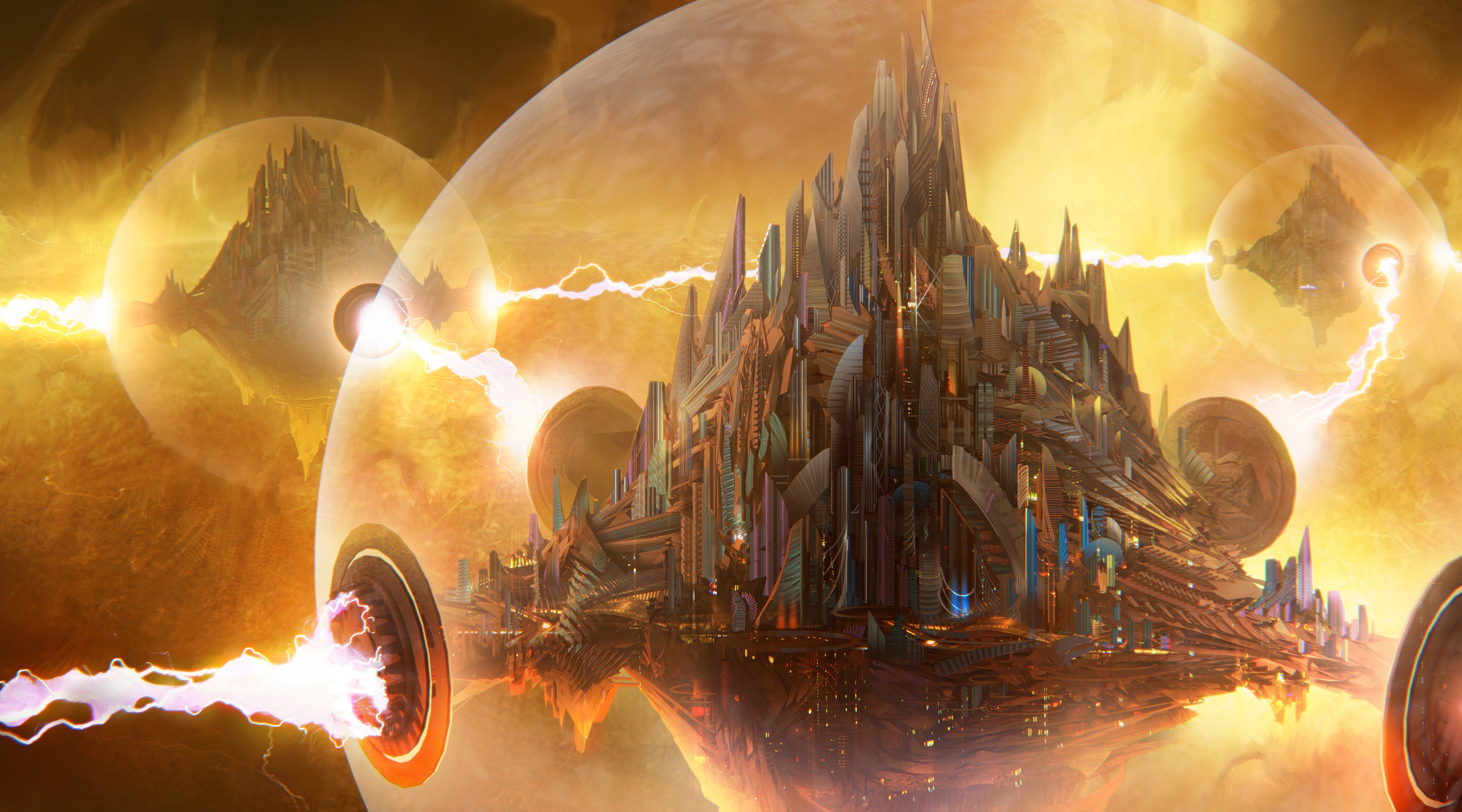 Starfinder - Sun City by Leon Tukker HD Wallpaper