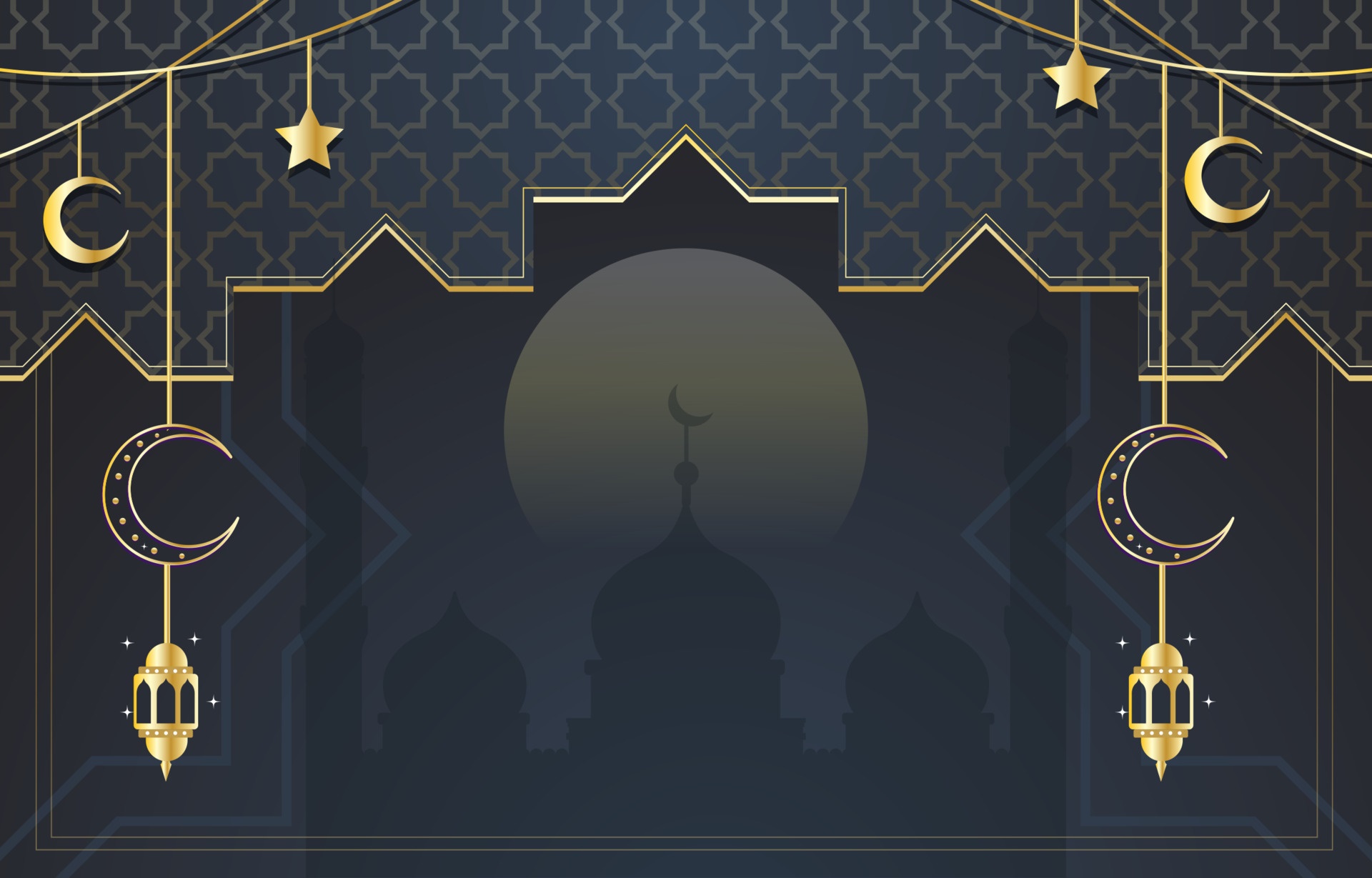 Eid Mubarak Islamic Background HD Wallpaper
