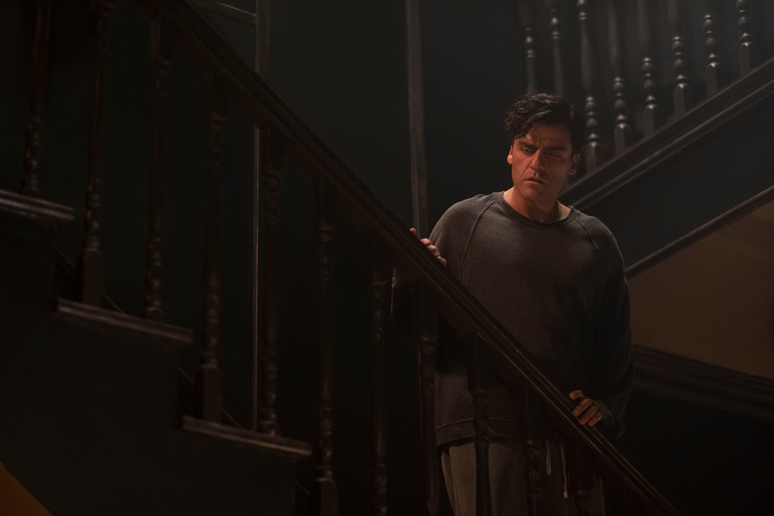 Marc Spector from Moon Knight on stairs HD Wallpaper