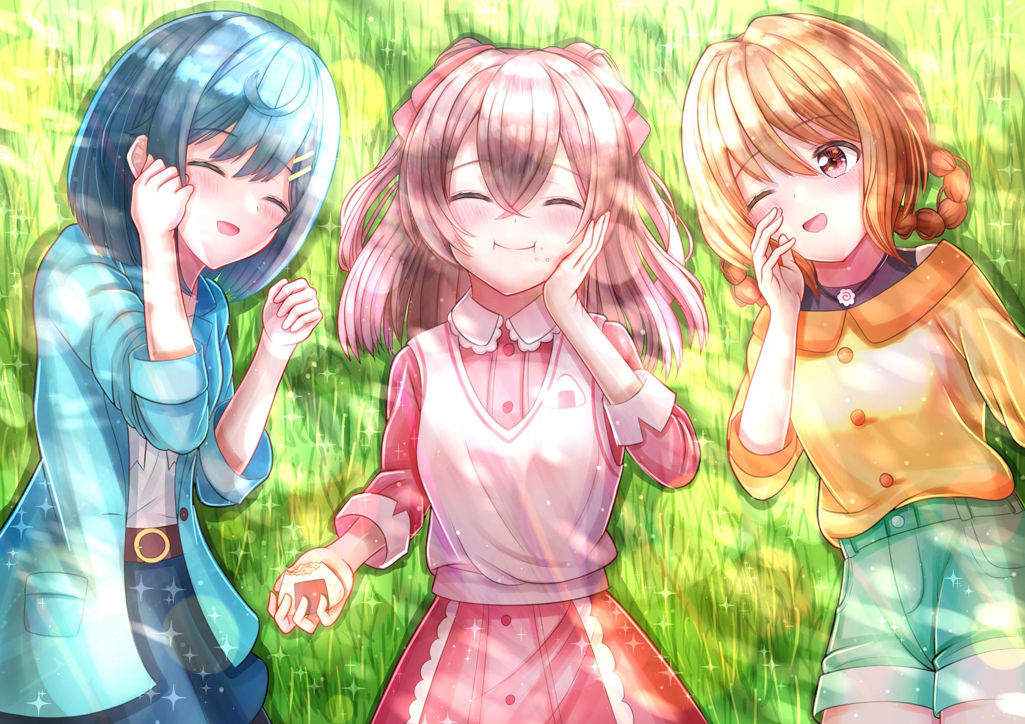 Delicious Party Precure Fuwa Kokone, Nagomi Yui, Hanamichi Ran HD Wallpaper