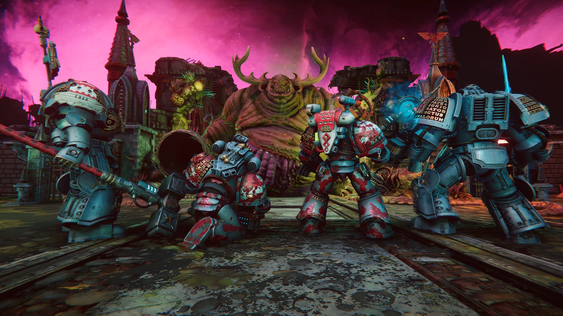 Warhammer 40,000: Chaos Gate - Daemonhunters characters HD Wallpaper
