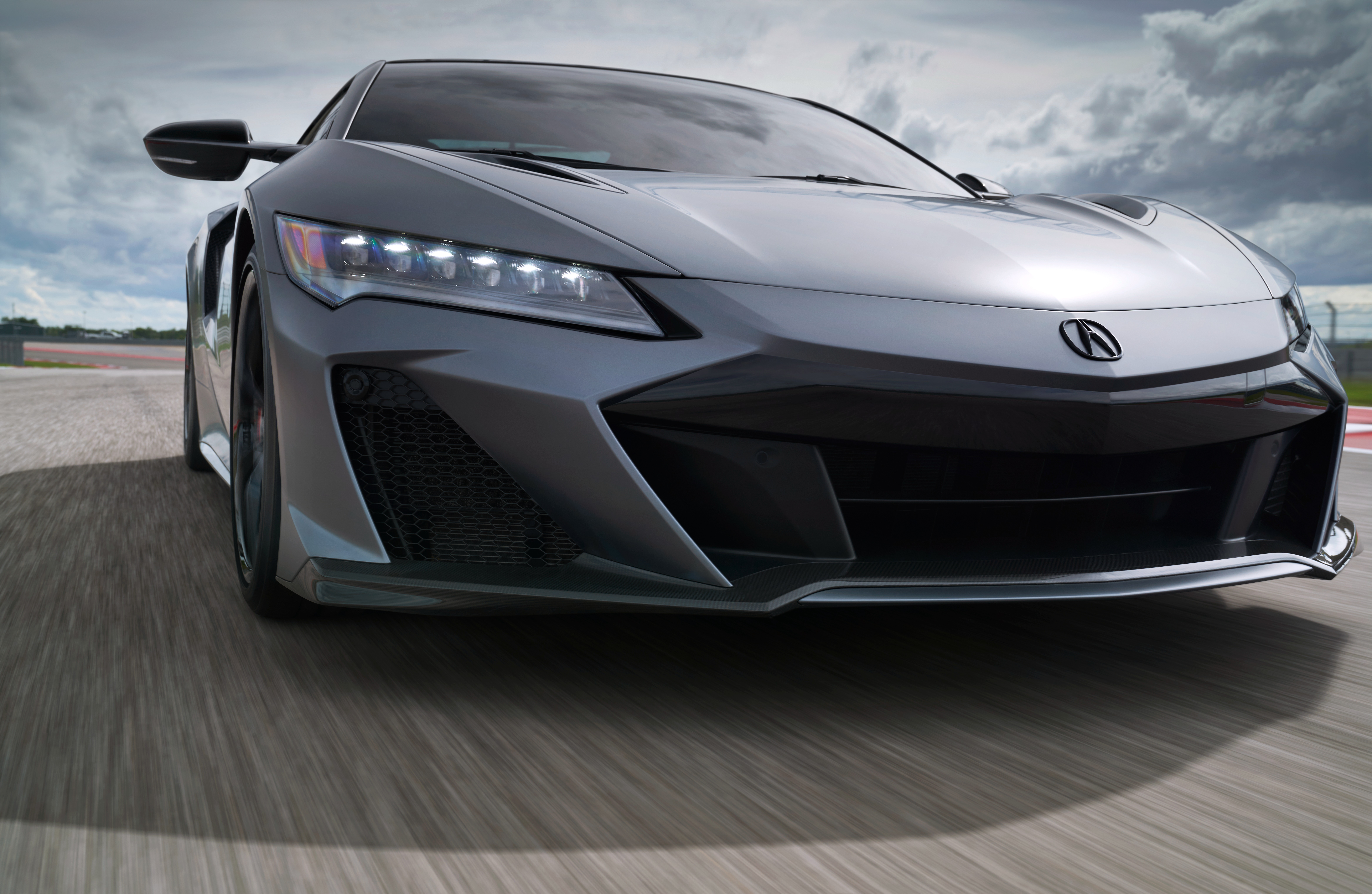 Acura NSX Type S sports car on a racetrack HD Wallpaper