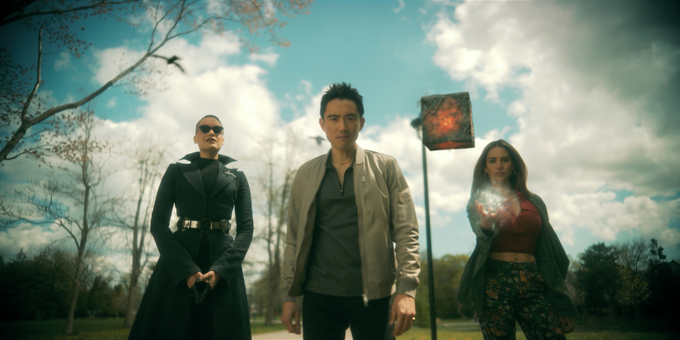 The Umbrella Academy characters with a cube HD Wallpaper