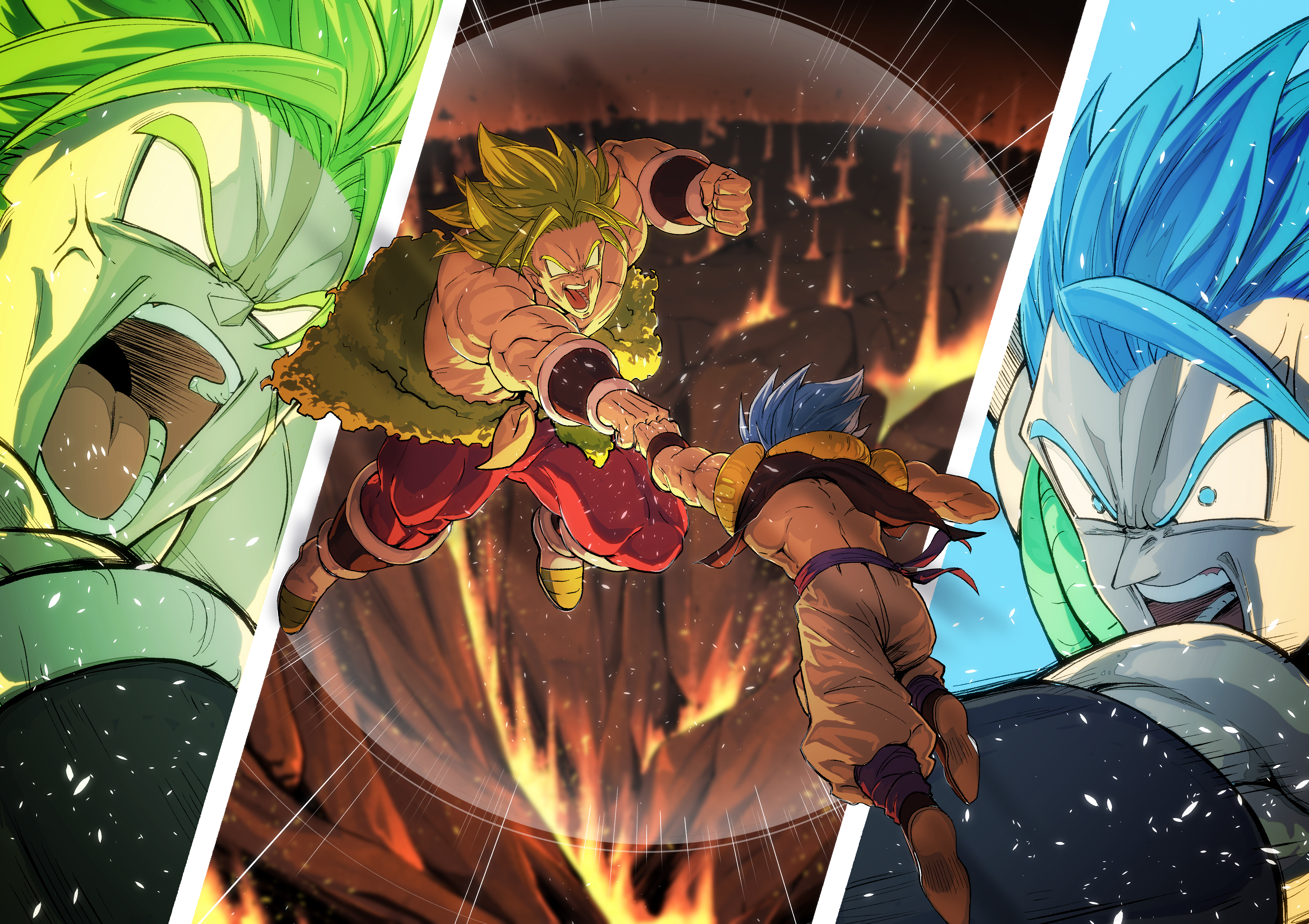Dragon Ball Super Broly Action Scene HD Wallpaper