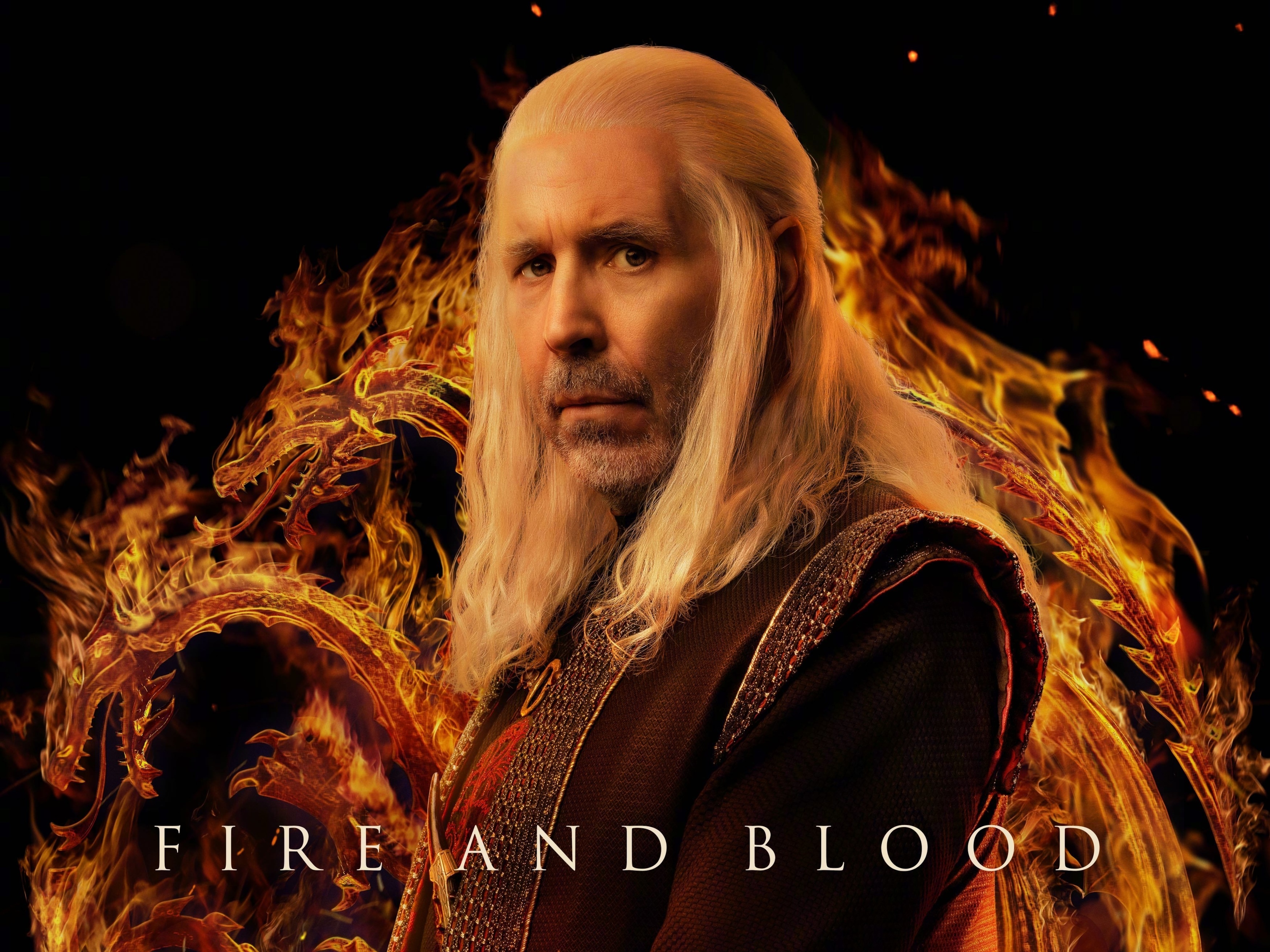 Viserys Targaryen from House of the Dragon with Fire and Blood HD Wallpaper