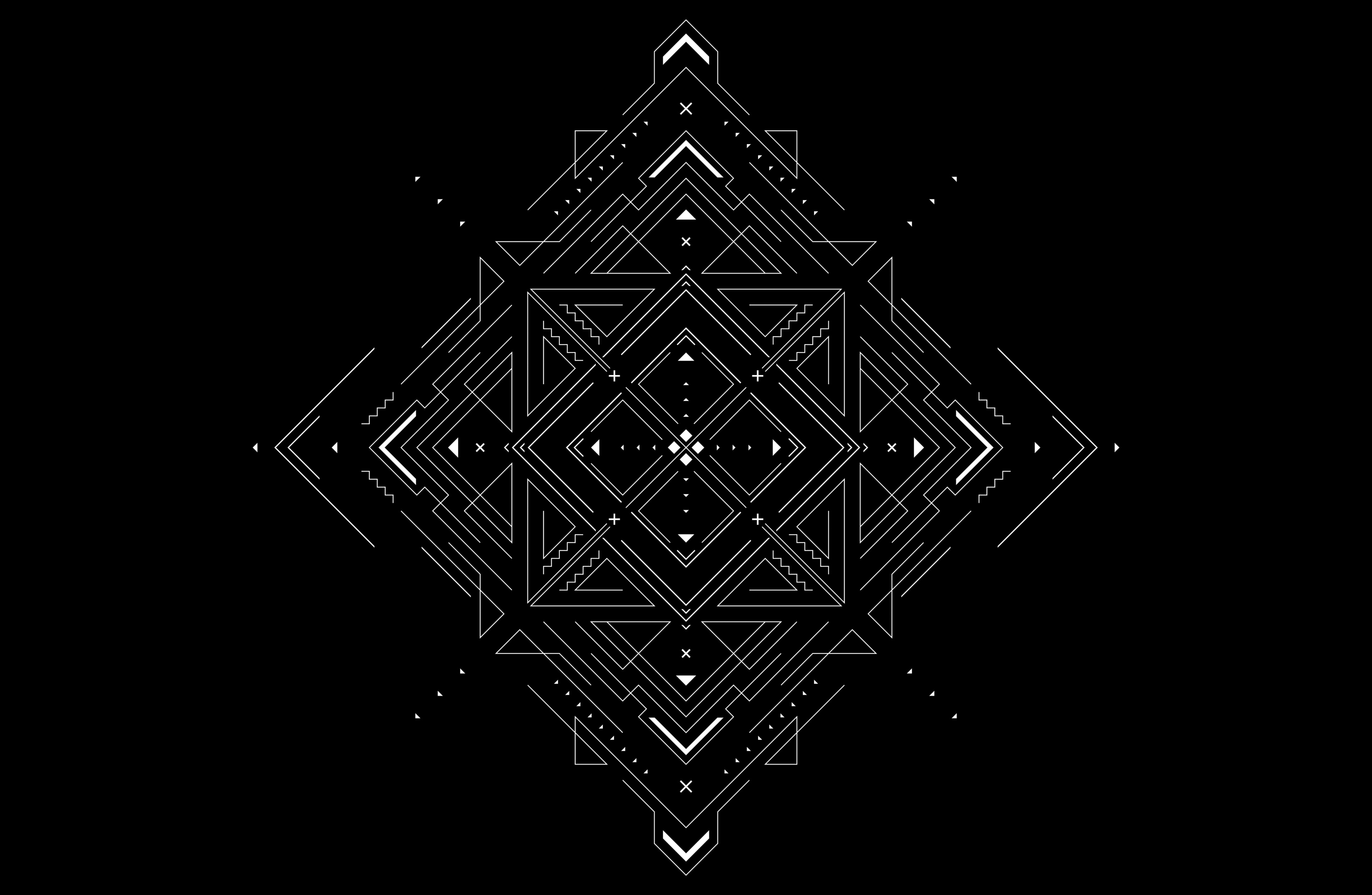 Abstract Geometric Symmetry 4K HD Wallpaper