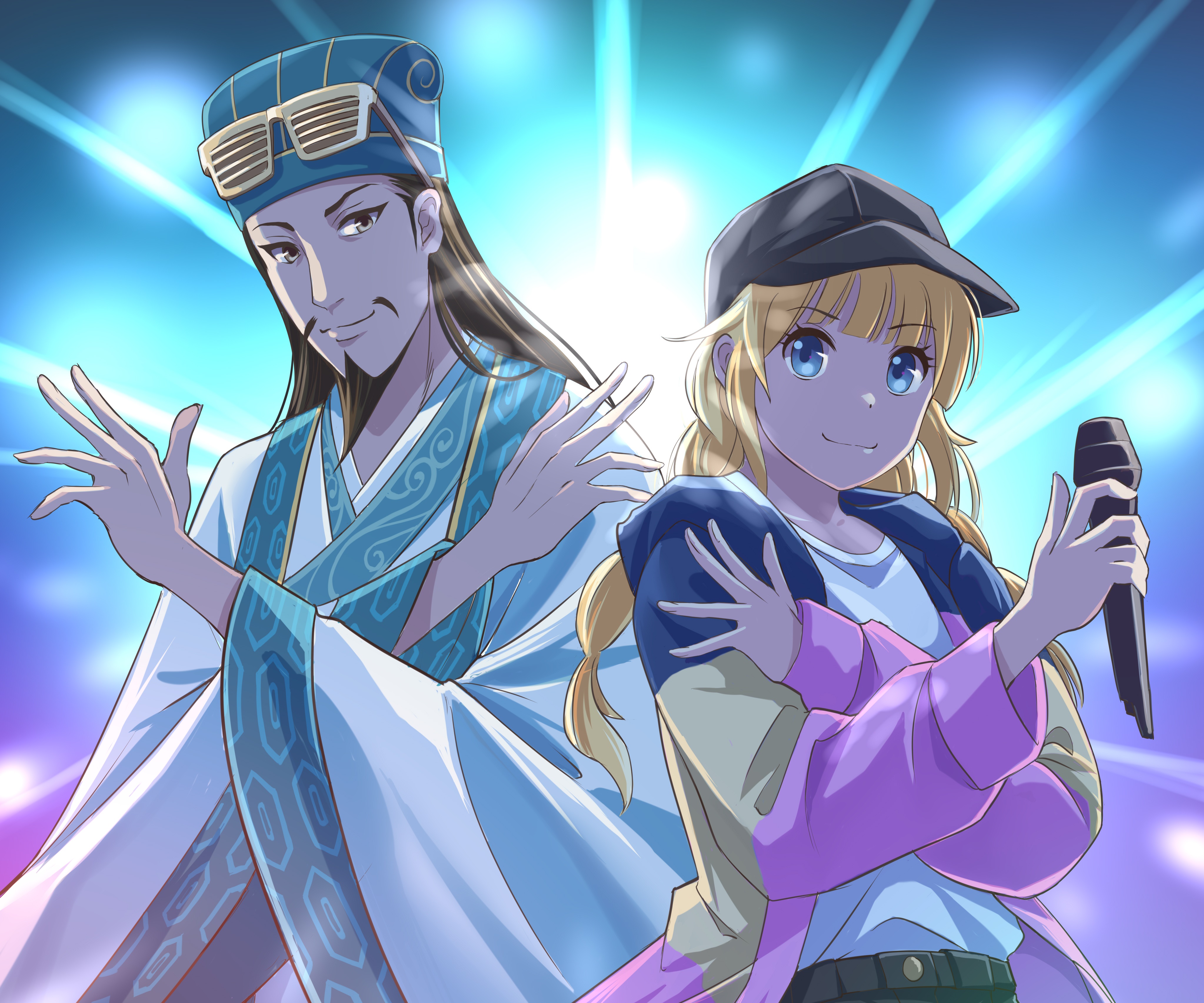 Kongming and Eiko from Ya Boy Kongming! 4K HD Wallpaper