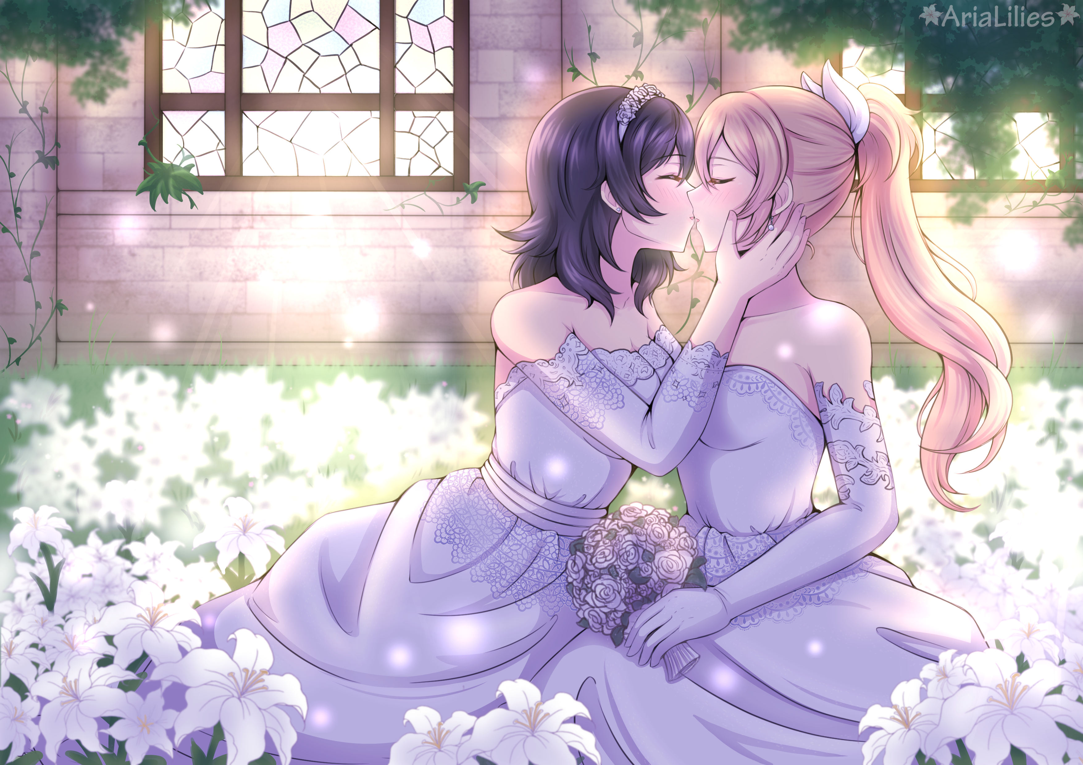 Menou and Akari from The Executioner and Her Way of Life HD Wallpaper
