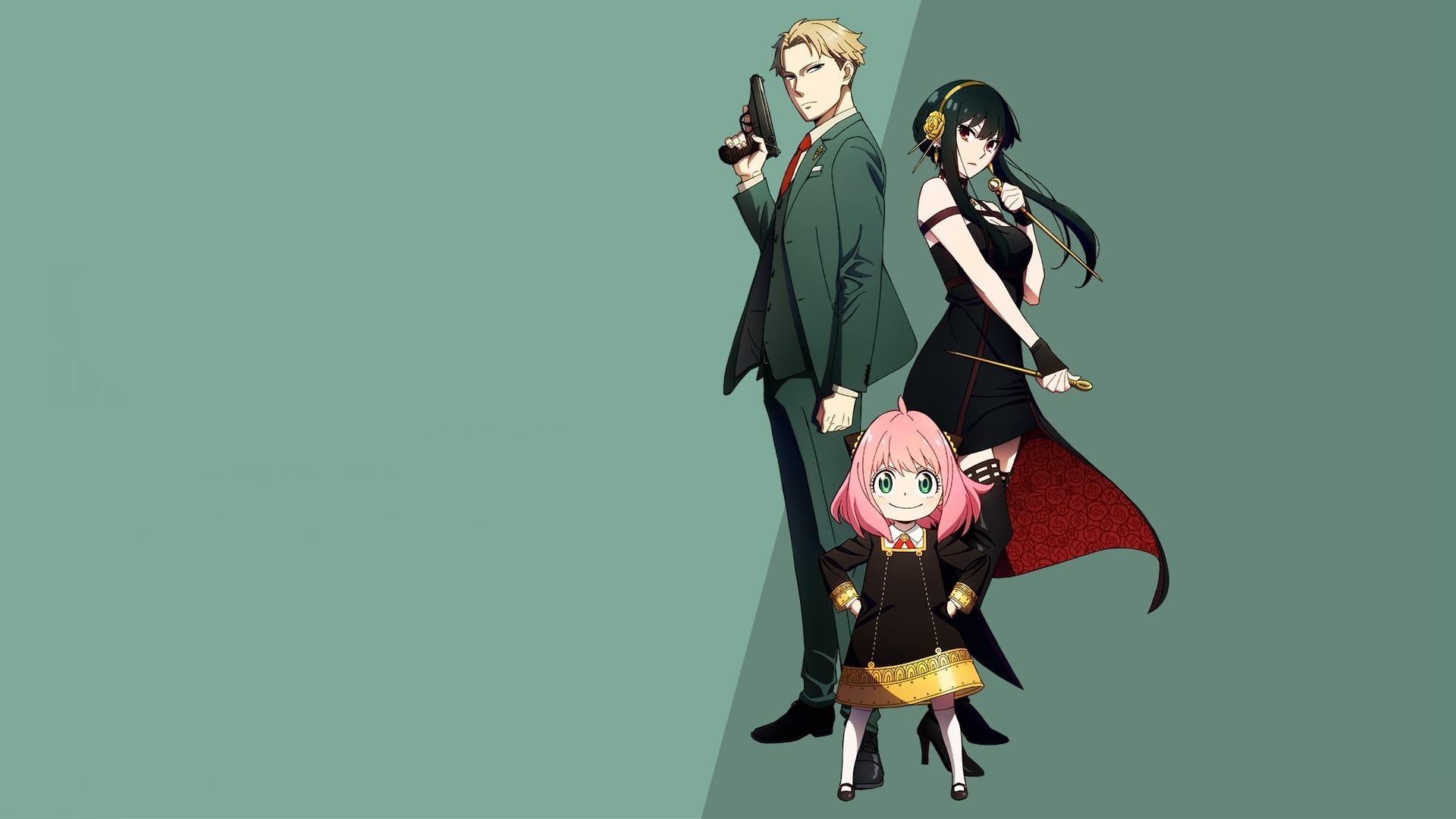 Anya, Loid, and Yor Forger from Spy X Family HD Wallpaper