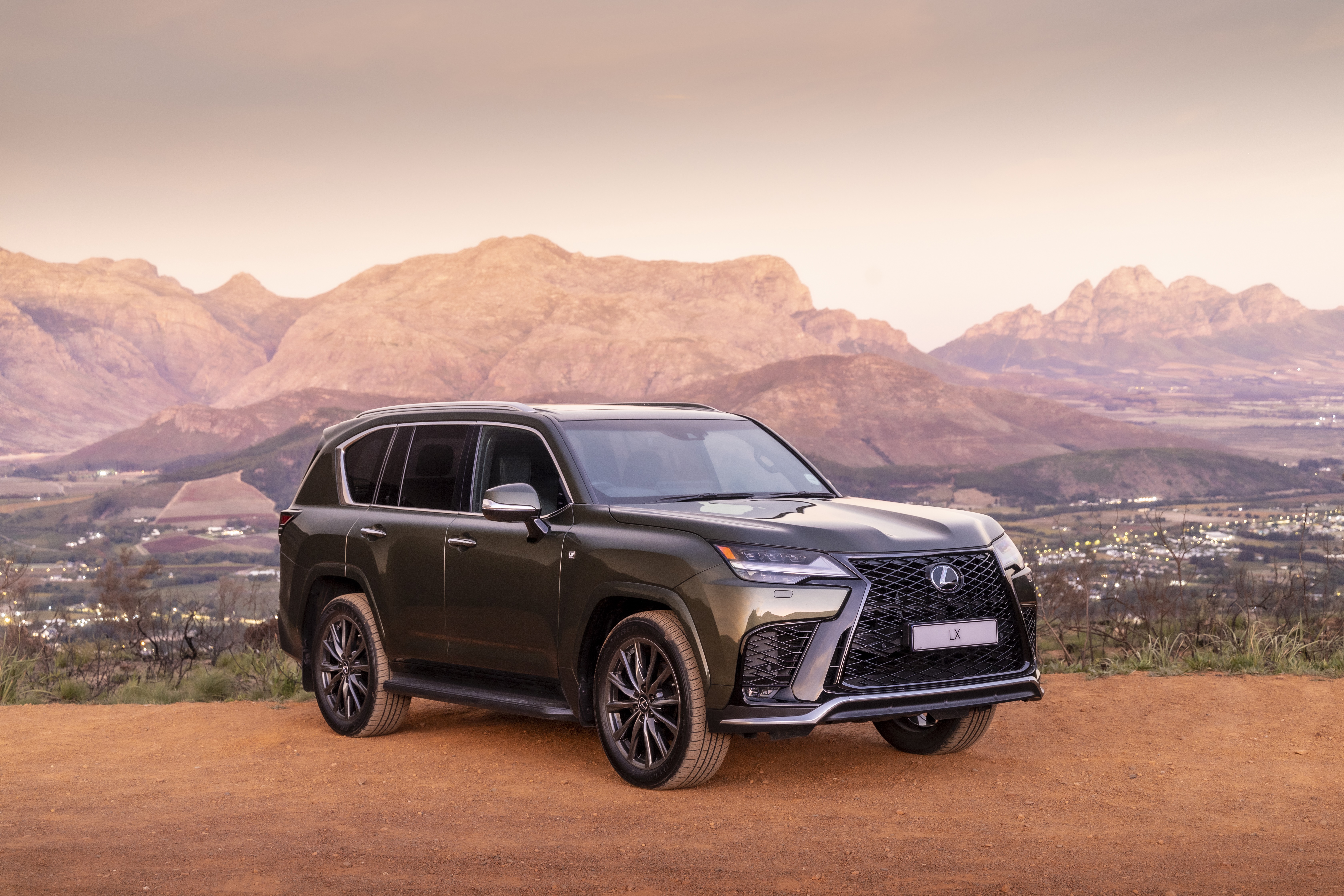 Lexus LX 600 4K SUV in mountainous landscape HD Wallpaper