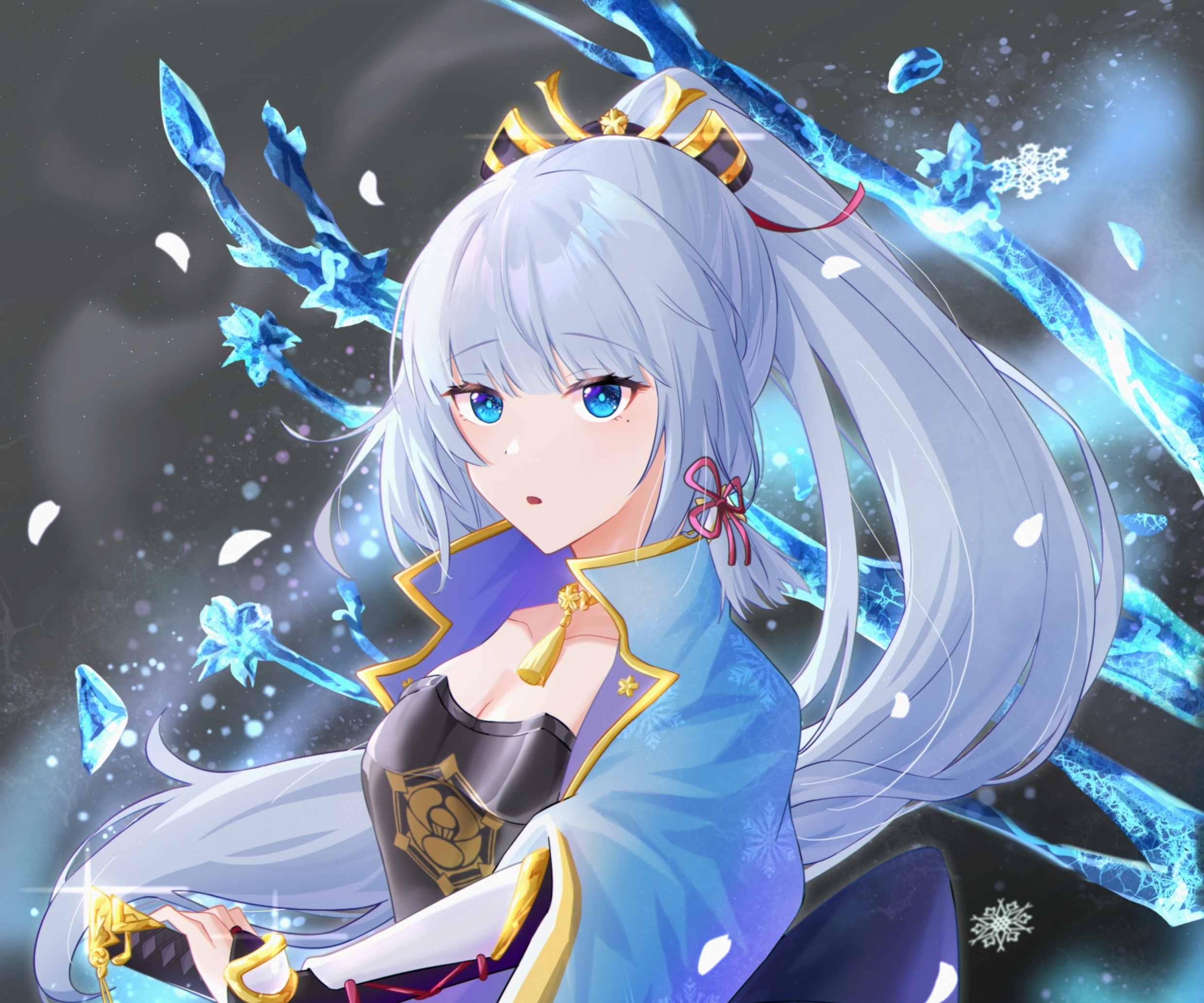 Kamisato Ayaka from Genshin Impact HD Wallpaper