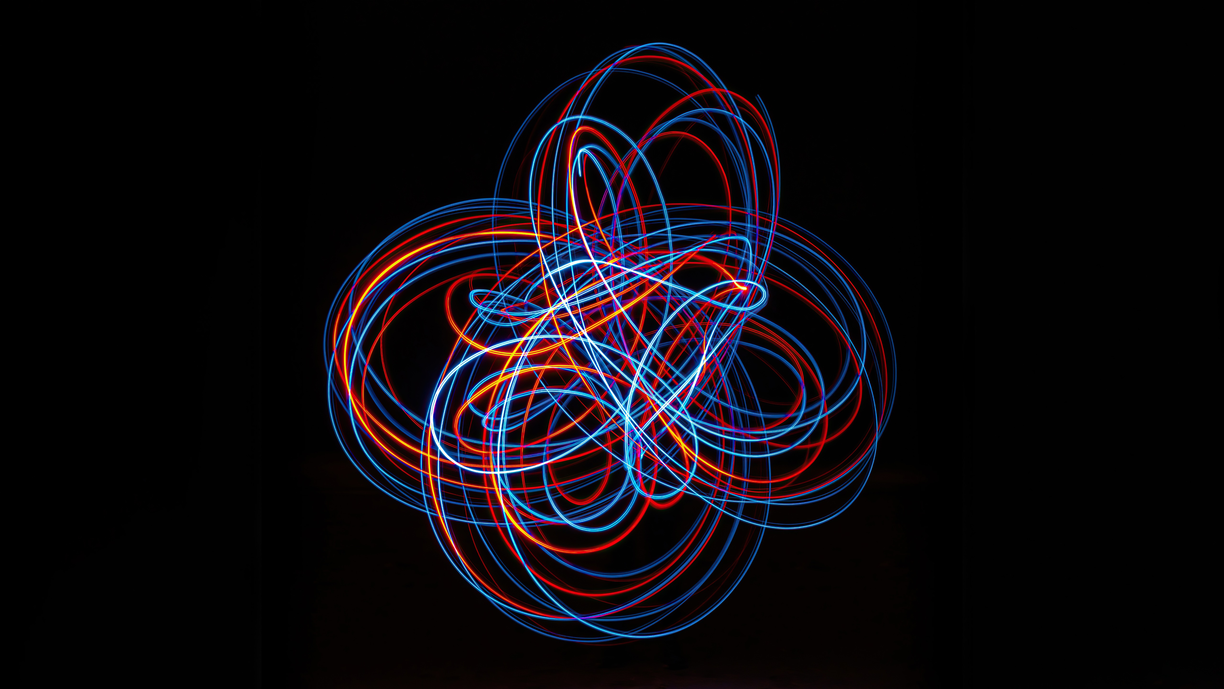 Abstract Light Trails 4K HD Wallpaper