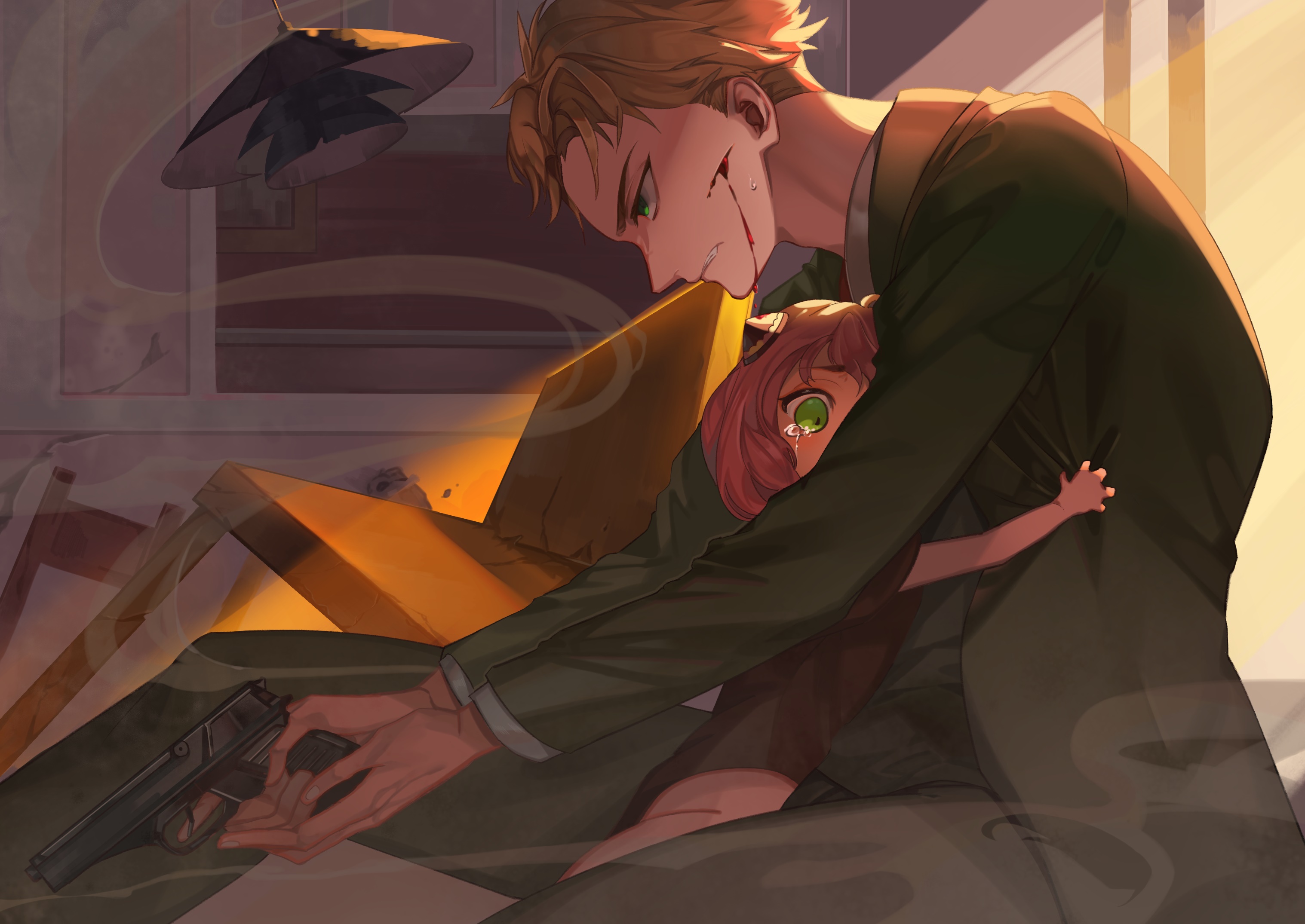 Loid and Anya Forger from Spy X Family HD Wallpaper