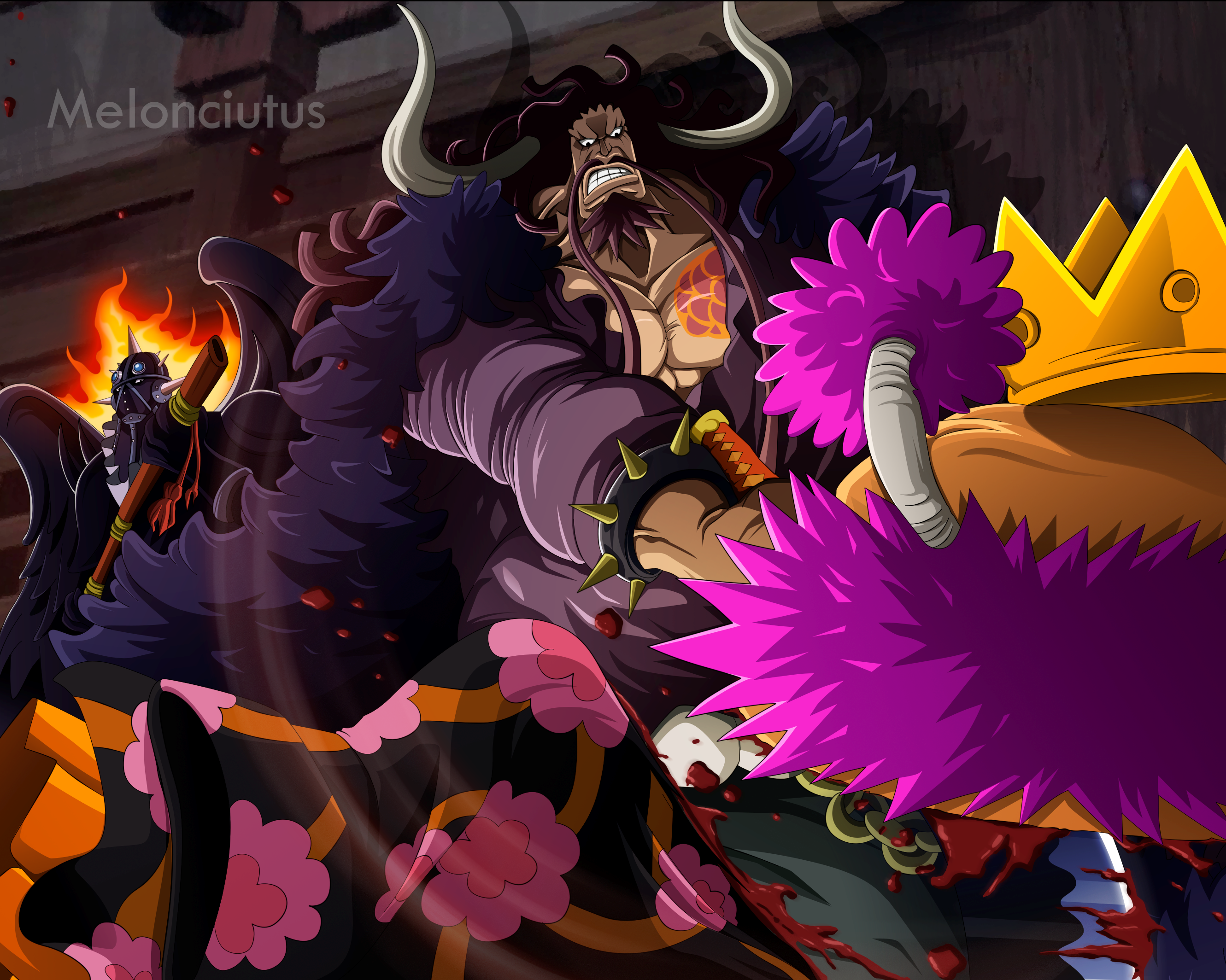 Kaido and King from One Piece HD Wallpaper
