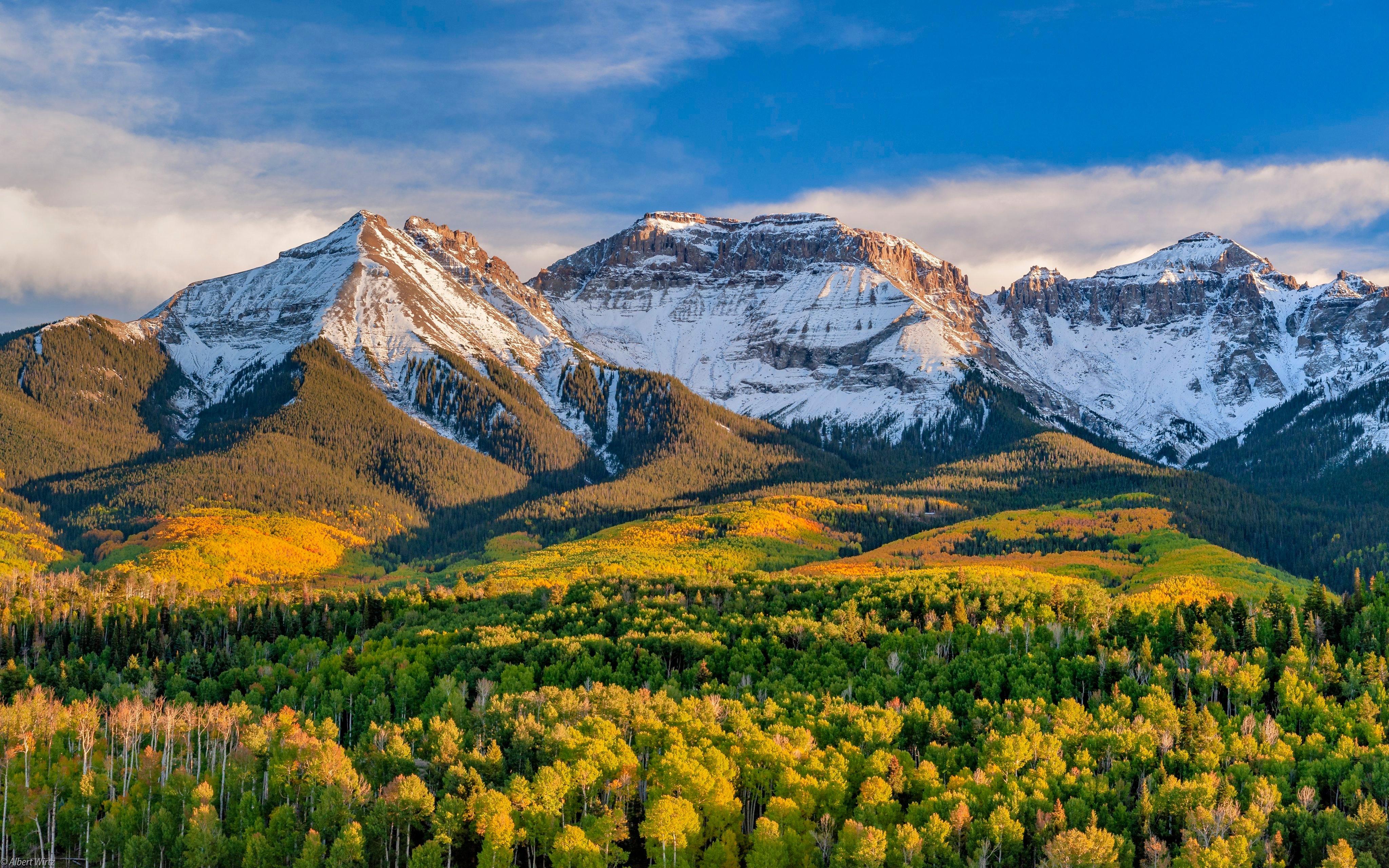 San Juan Mountains in Colorado during Autumn HD Wallpaper