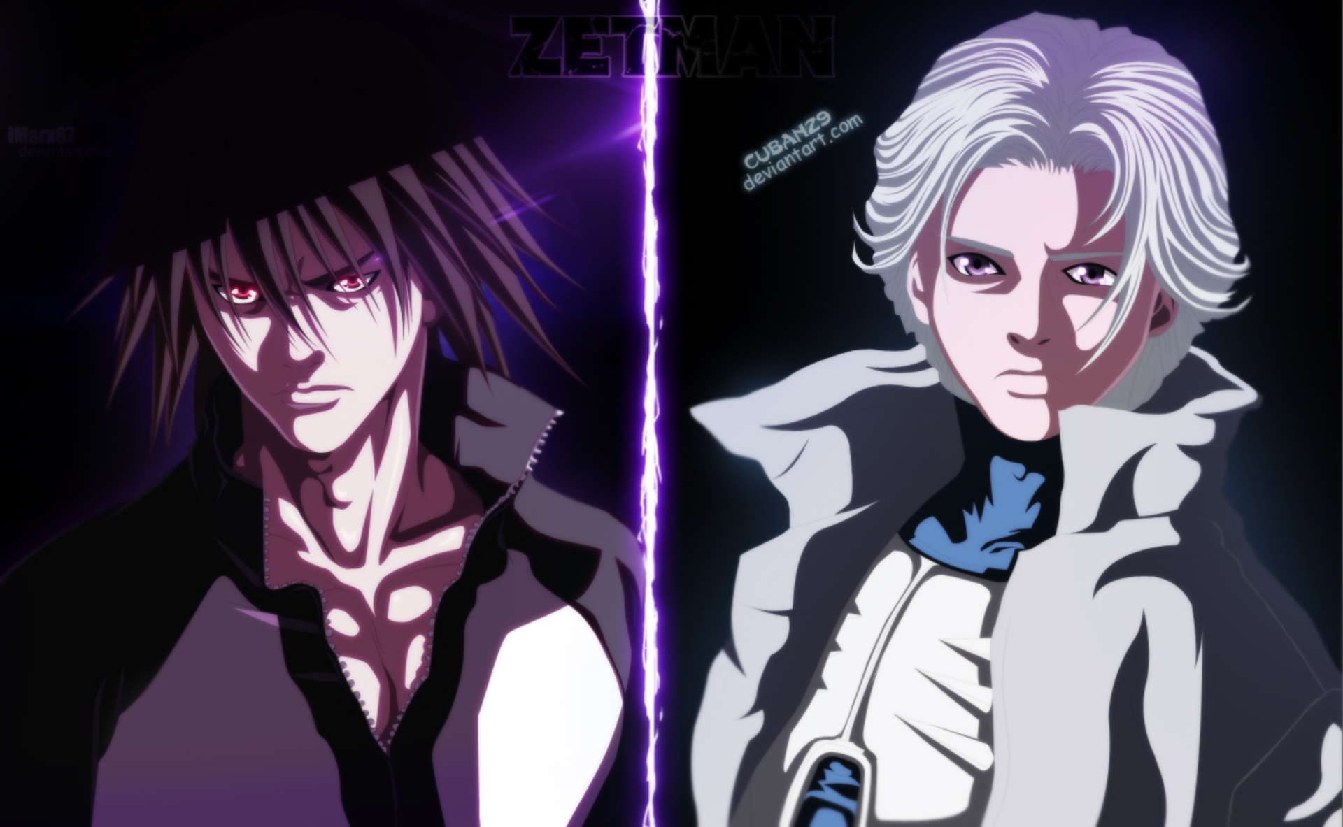 Kouga Amagi and Jin Kanzaki from Zetman HD Wallpaper