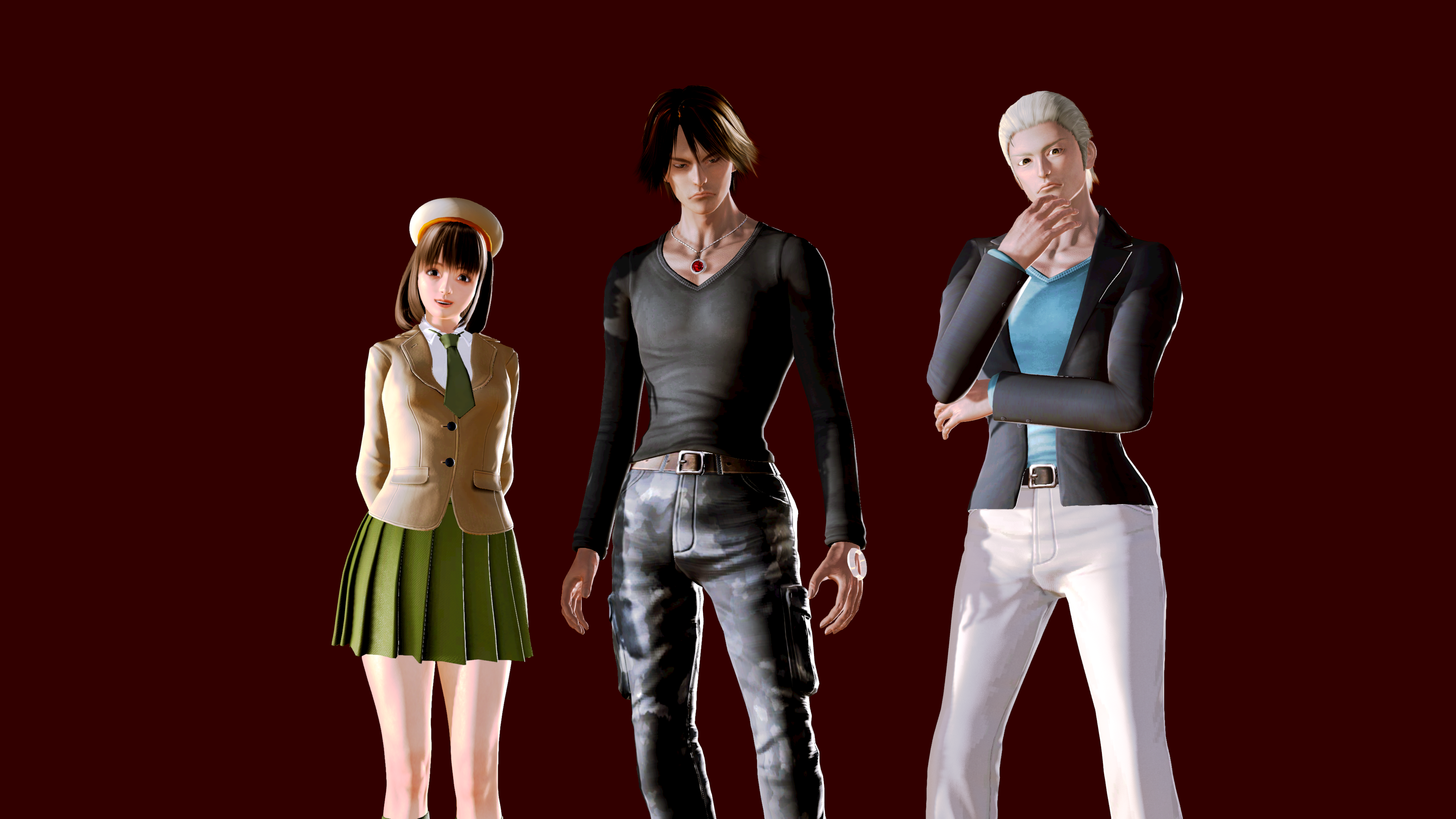 Konoha Amagi, Jin Kanzaki, and Kouga Amagi from Zetman 4K HD Wallpaper