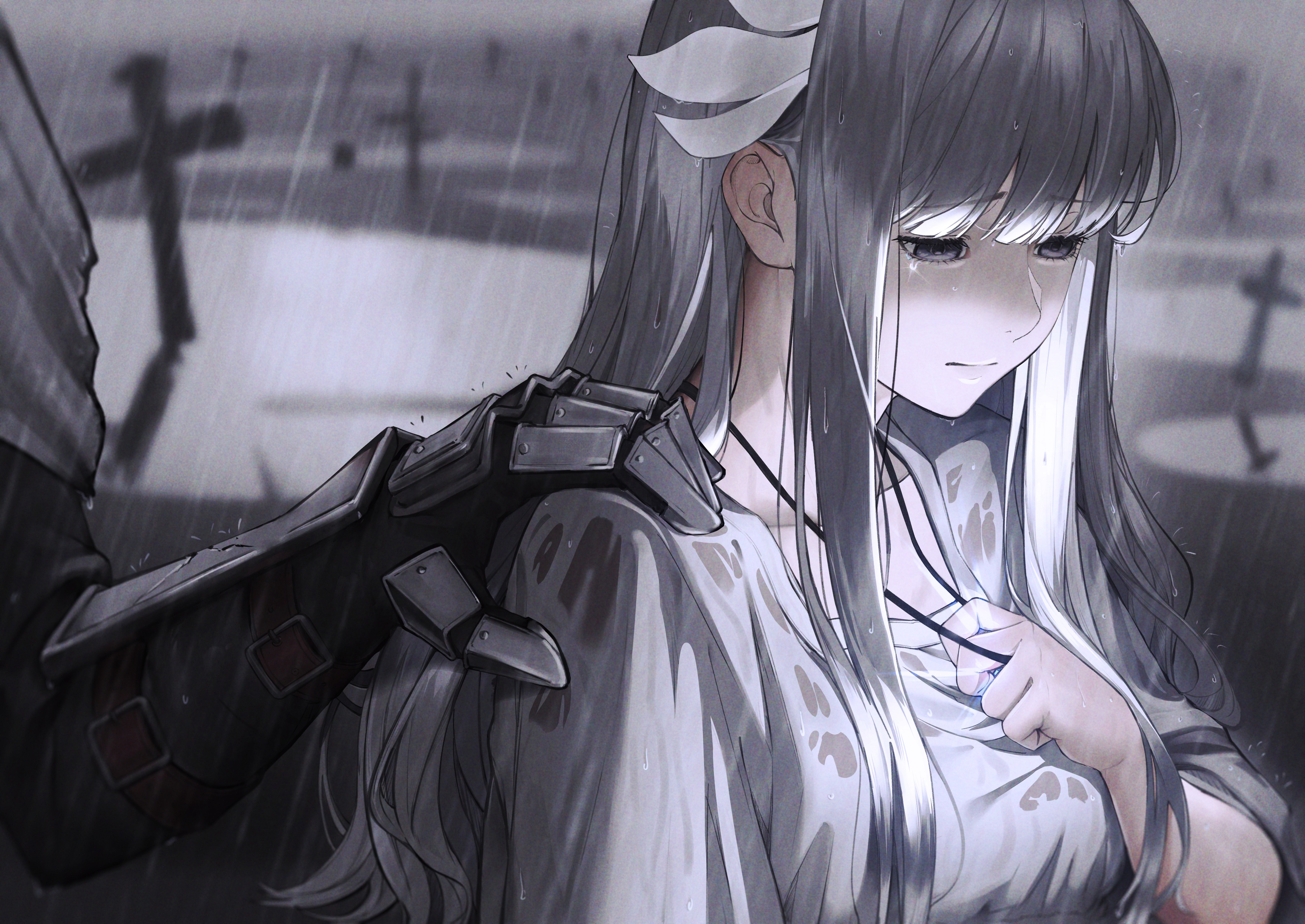 Lily from ENDER LILIES in the rain HD Wallpaper