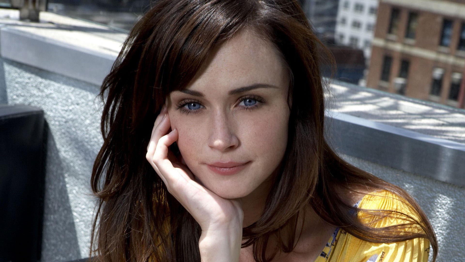 Alexis Bledel portrait HD Wallpaper