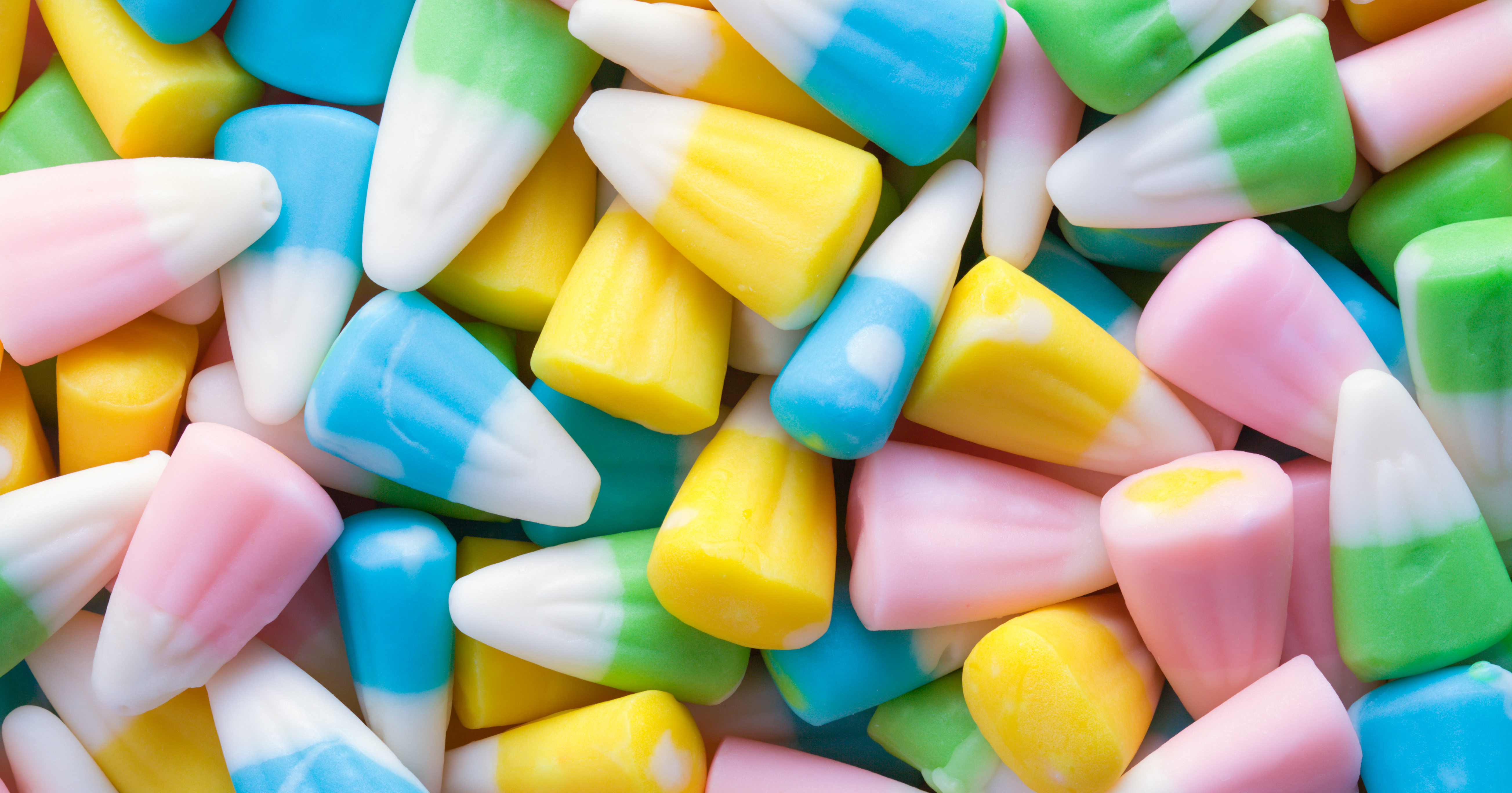 Pastel Candy Corn 4K HD Wallpaper