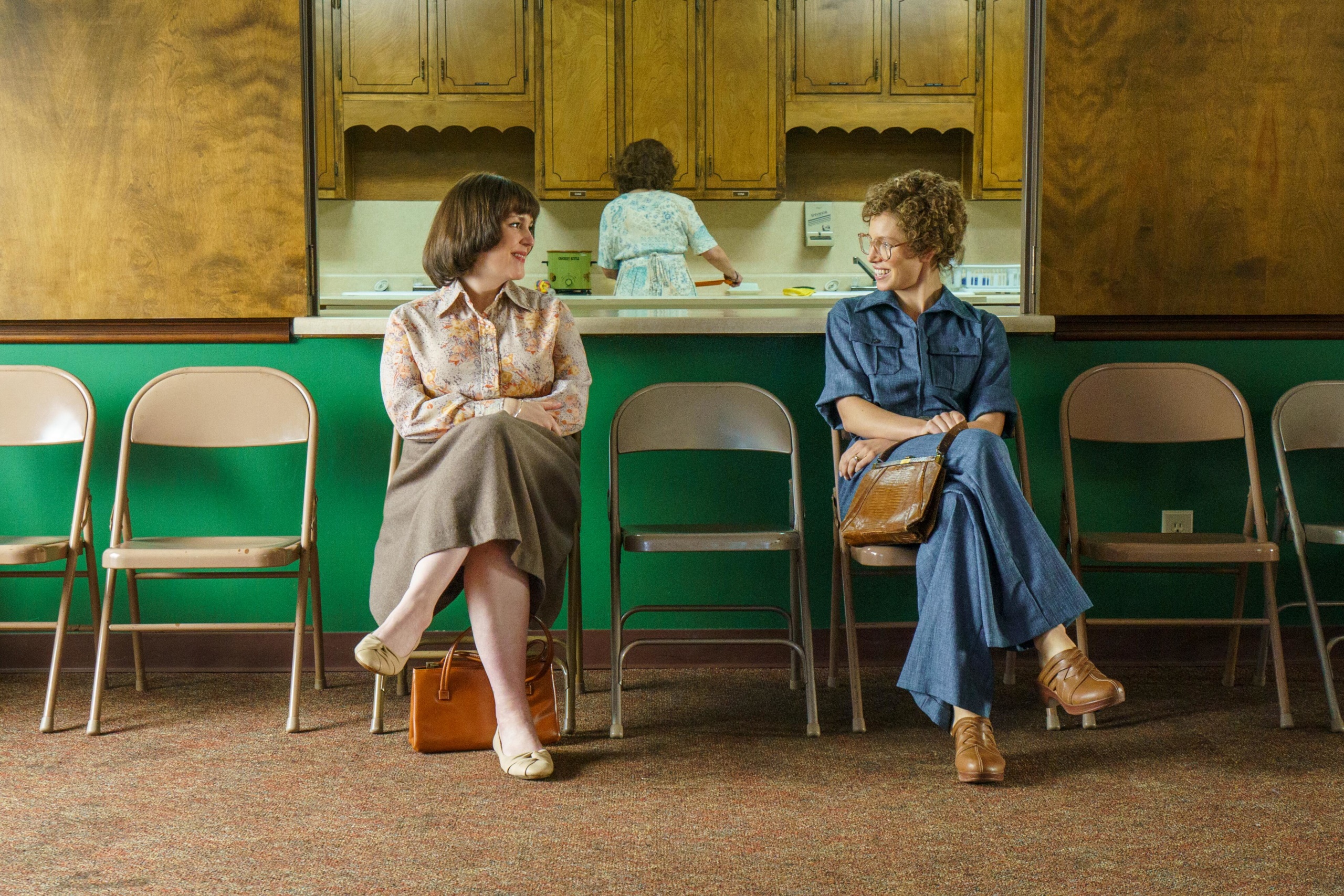 Candy Montgomery and Betty Gore waiting HD Wallpaper