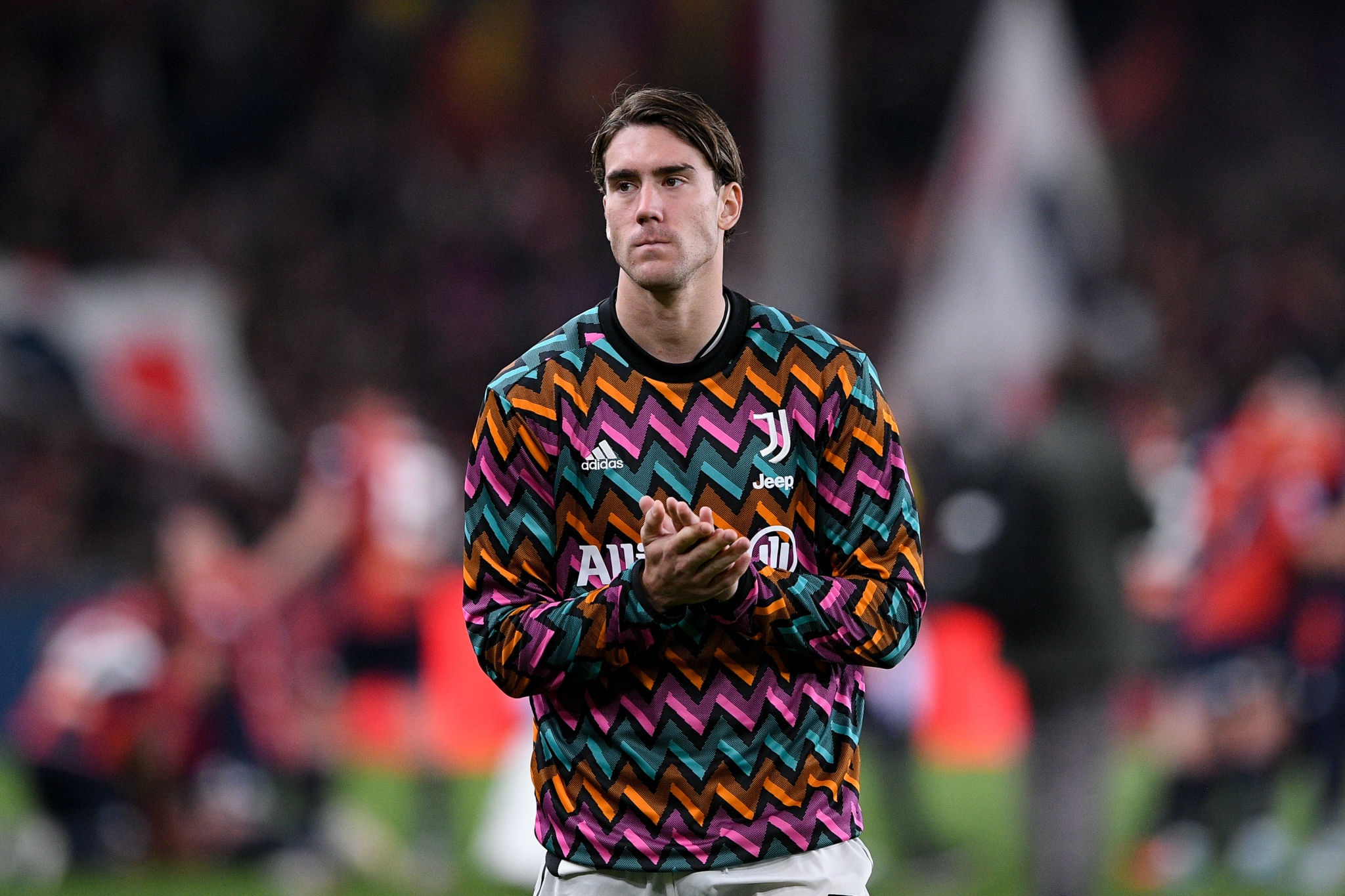 Dušan Vlahović of Juventus F.C. HD Wallpaper