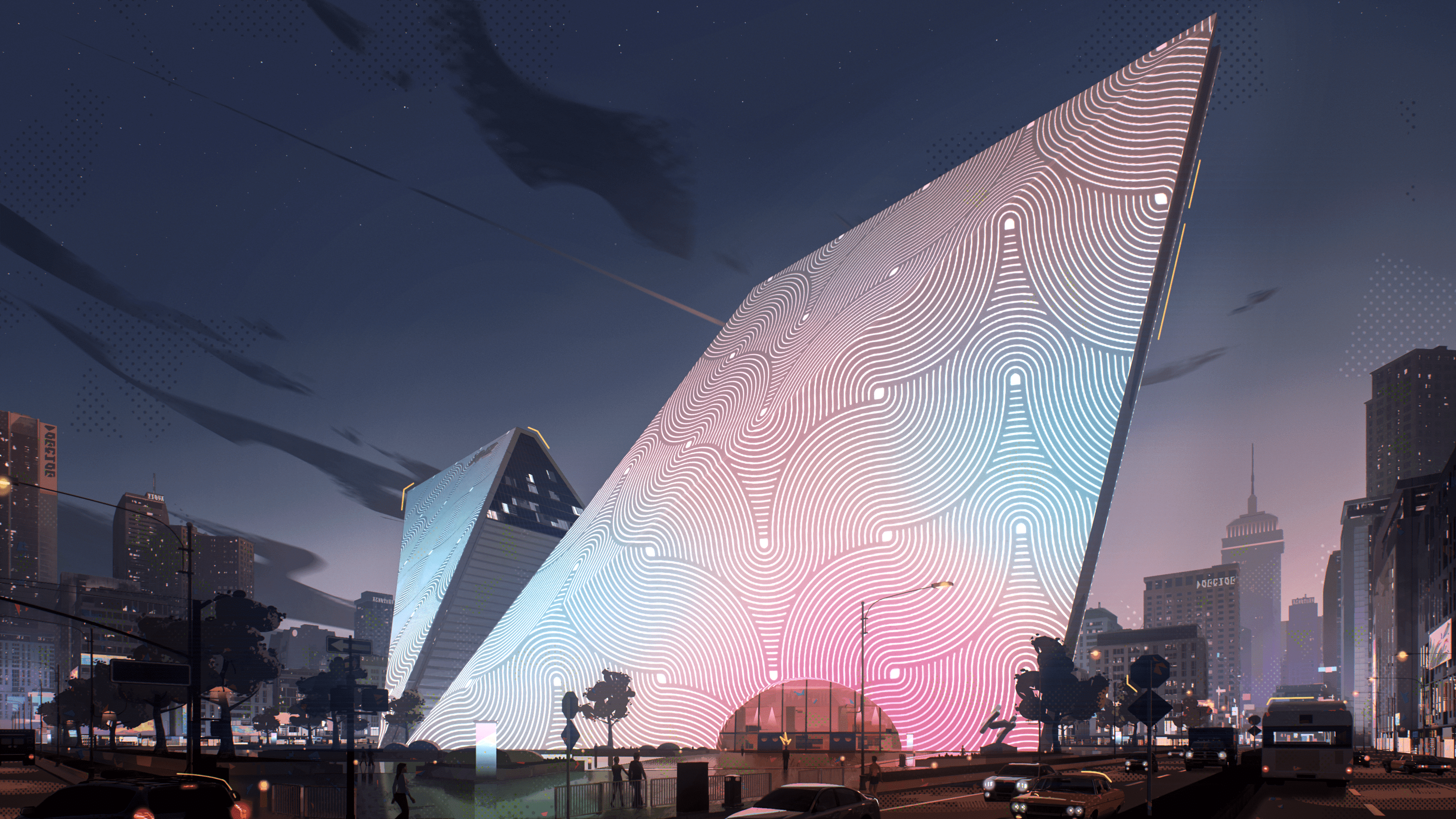 Dislyte 4K Cityscape HD Wallpaper