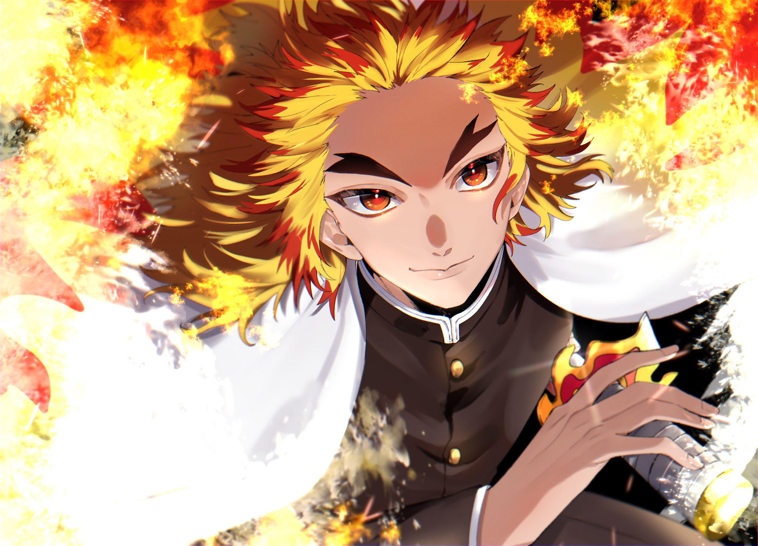 Kyojuro Rengoku from Demon Slayer: Kimetsu No Yaiba HD Wallpaper
