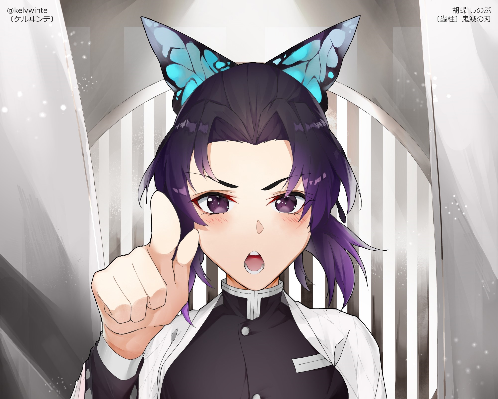 Shinobu Kocho from Demon Slayer: Kimetsu No Yaiba HD Wallpaper