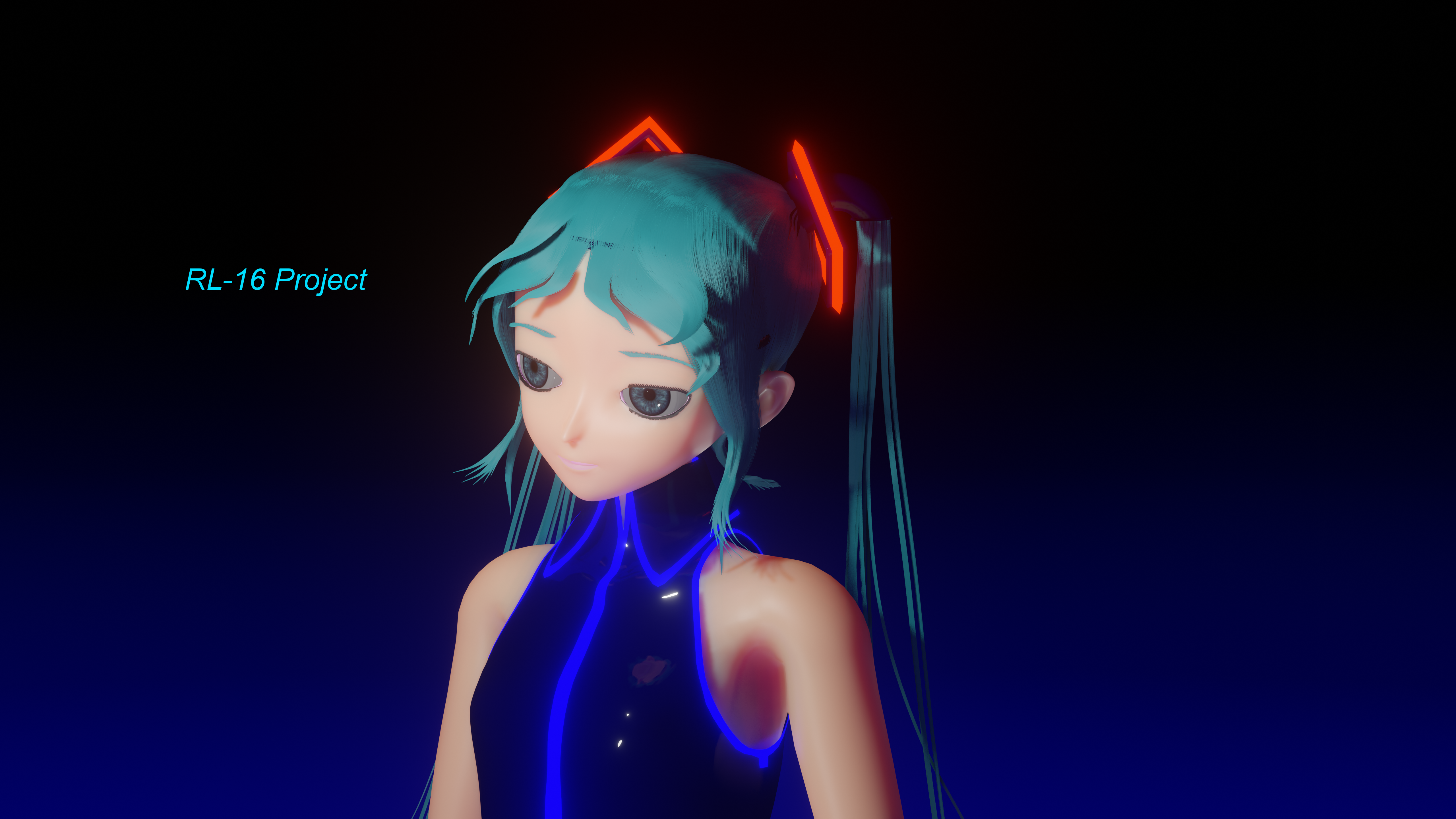 RL-16 Project Hatsune Miku 3D Render HD Wallpaper
