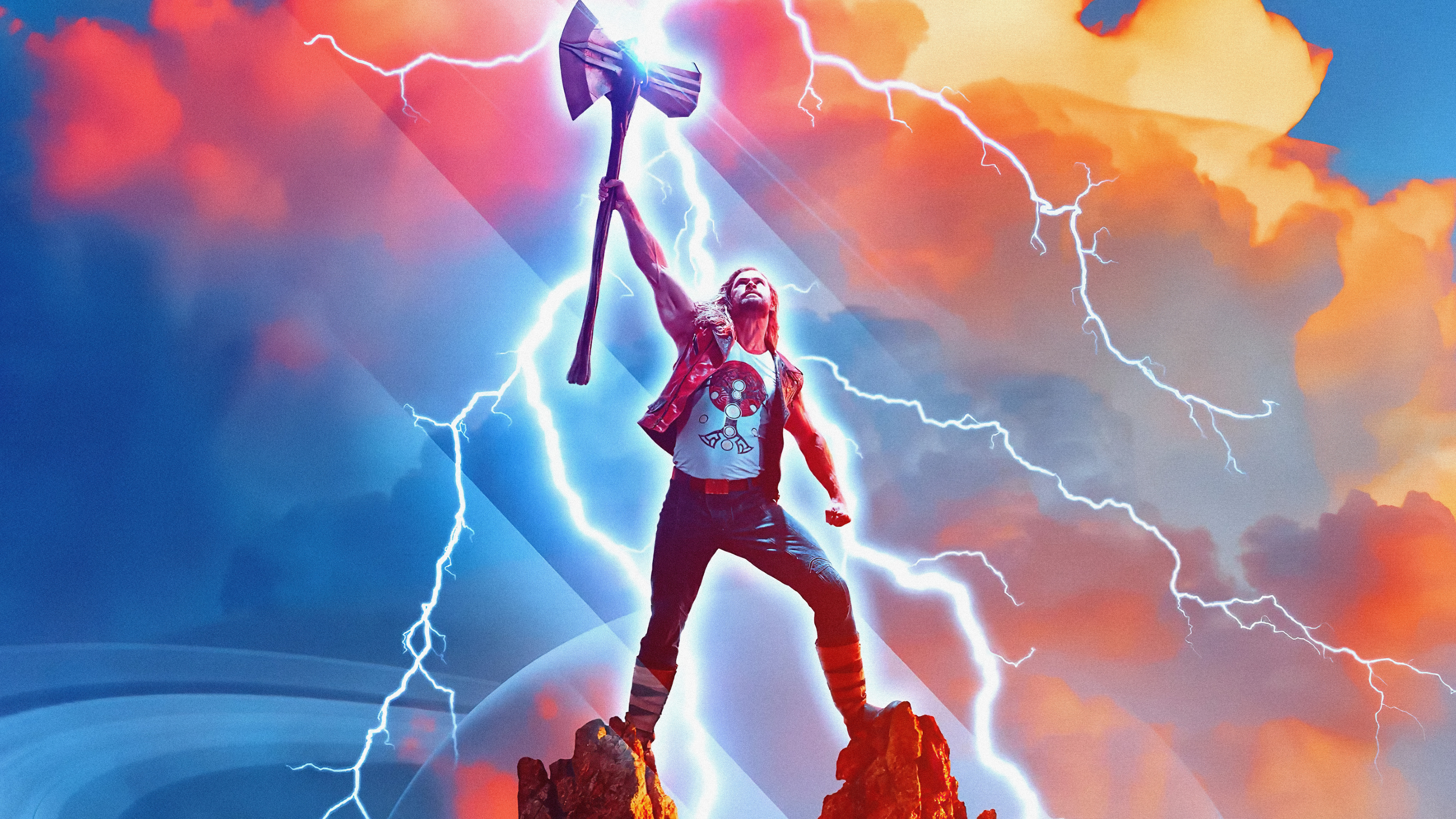 Thor from Thor: Love and Thunder HD Wallpaper