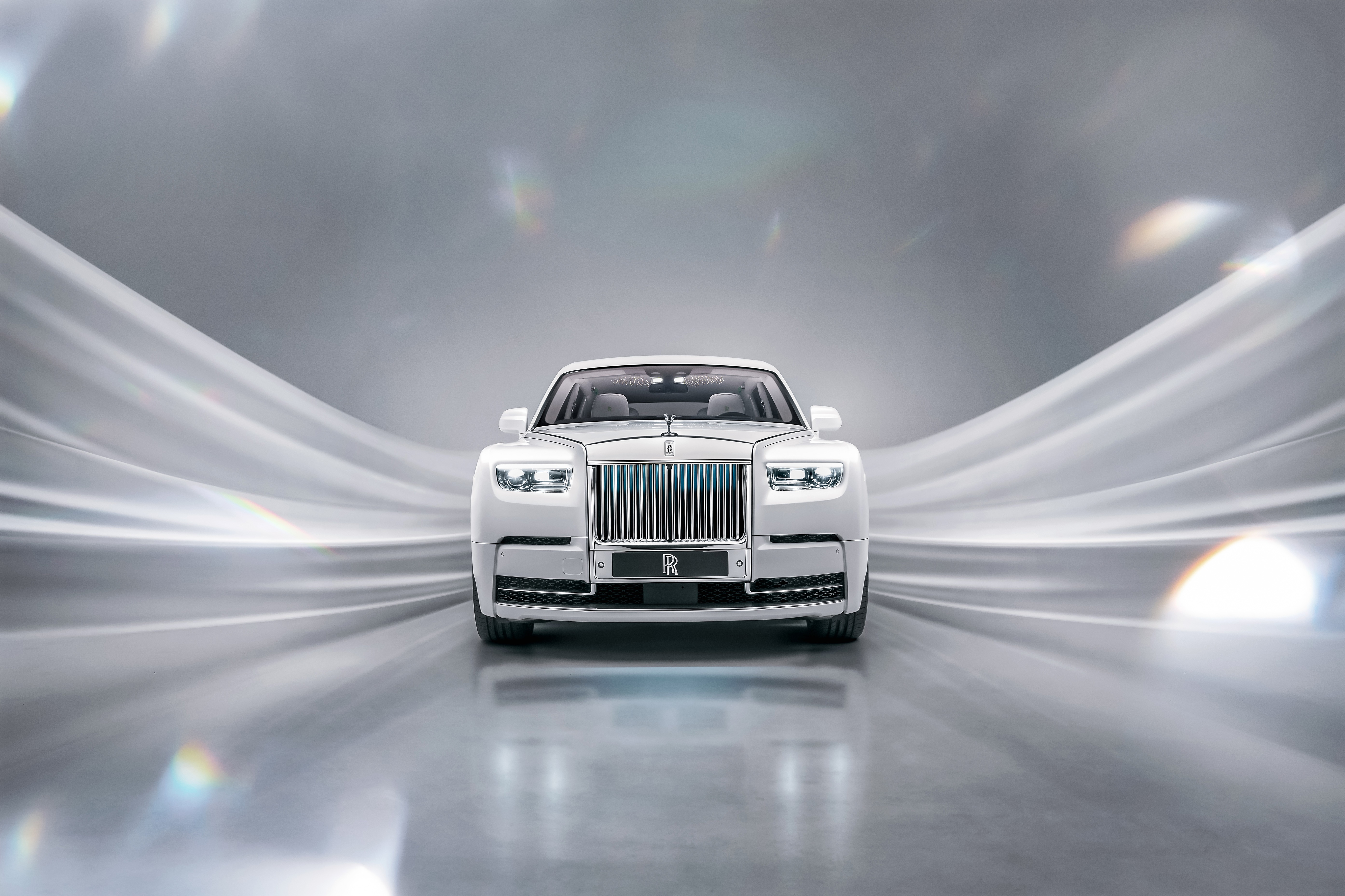 White Rolls-Royce Phantom 4K HD Wallpaper