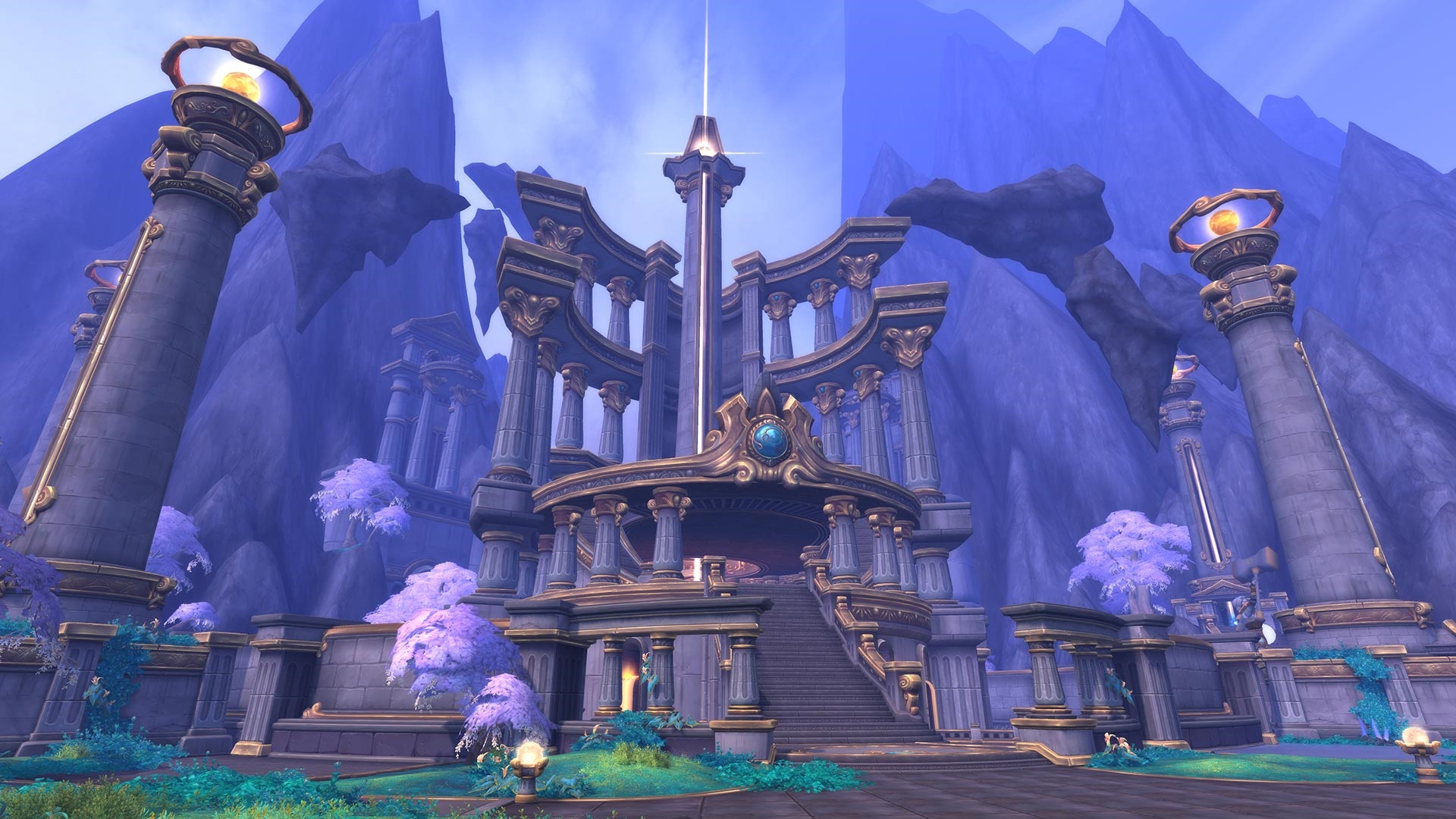 World of Warcraft: Dragonflight architecture HD Wallpaper