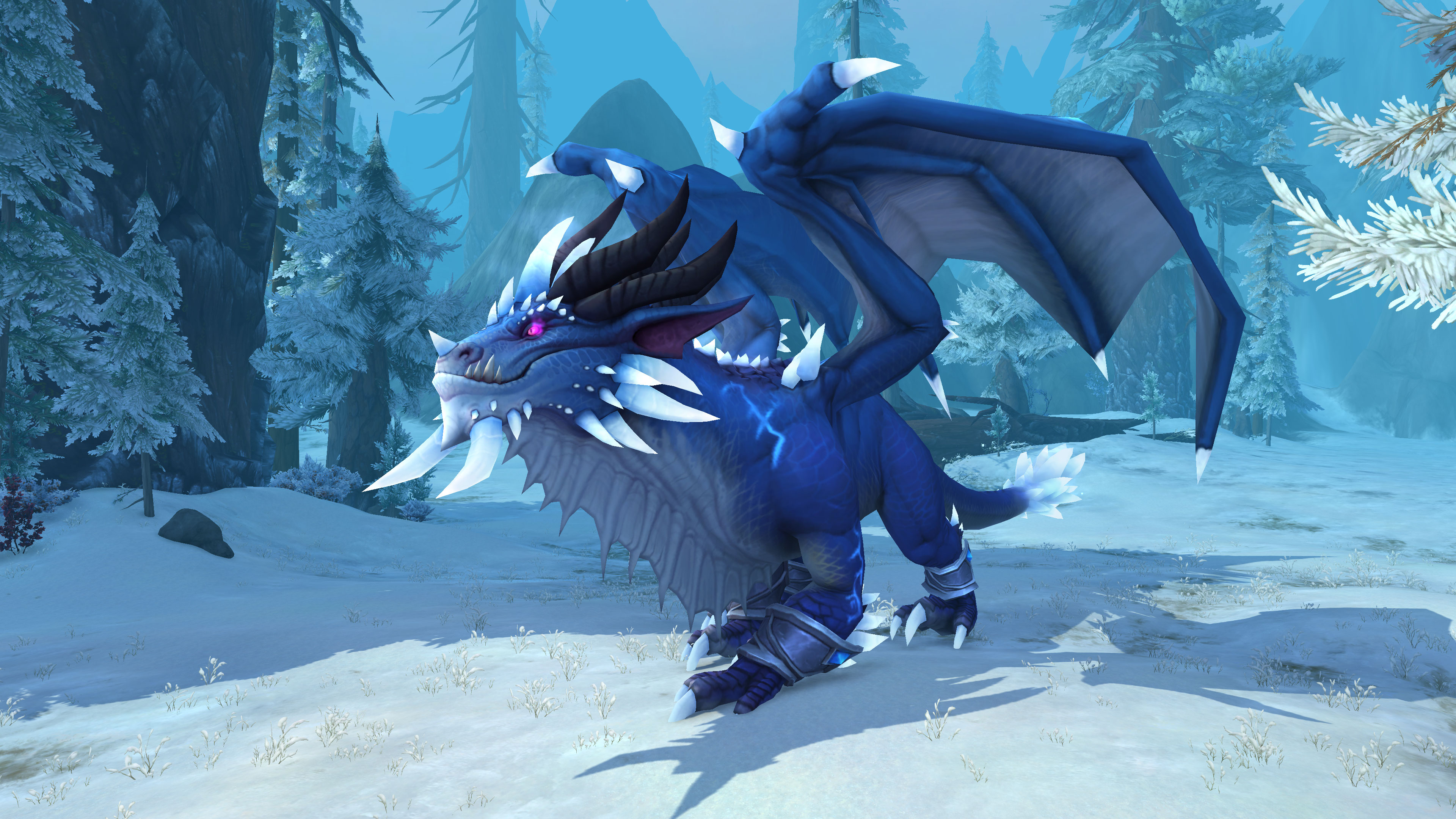 Blue Dragon from World of Warcraft: Dragonflight 4K HD Wallpaper