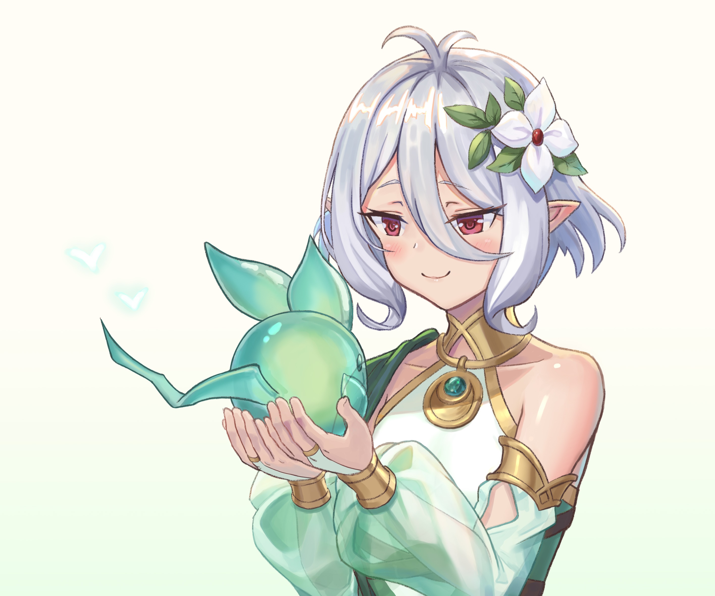 Kokoro from Princess Connect! Re:Dive holding a creature HD Wallpaper
