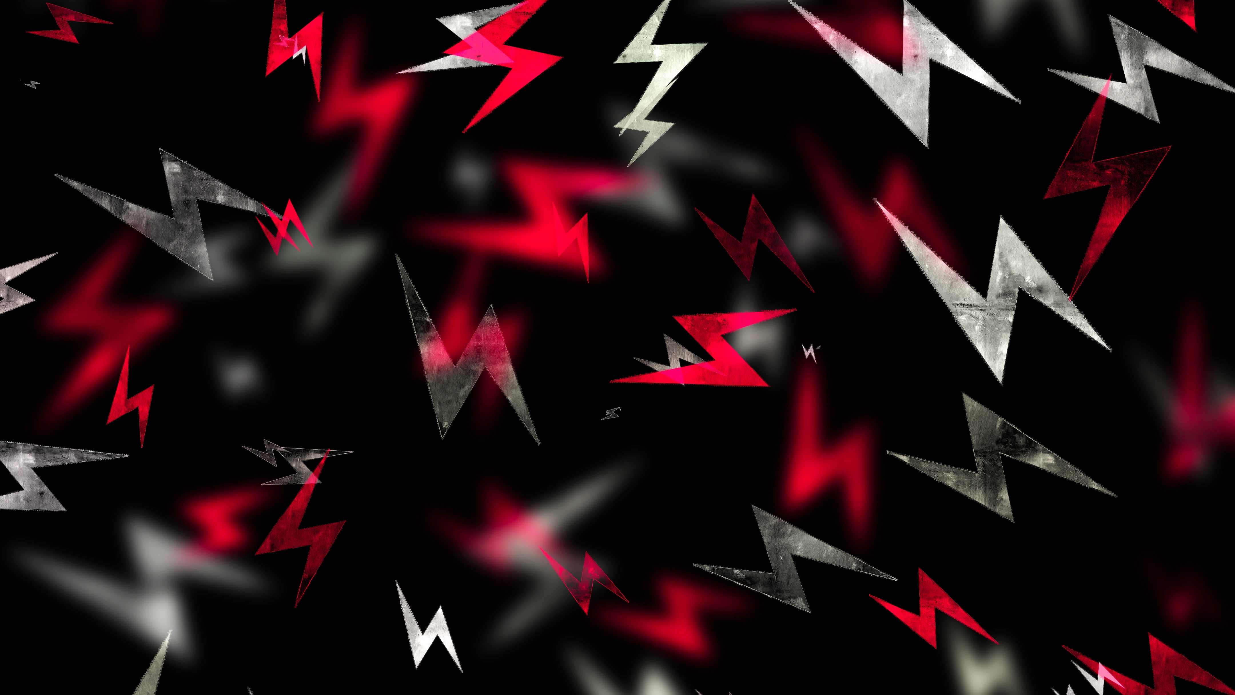 Abstract Lightning Bolts 4K HD Wallpaper