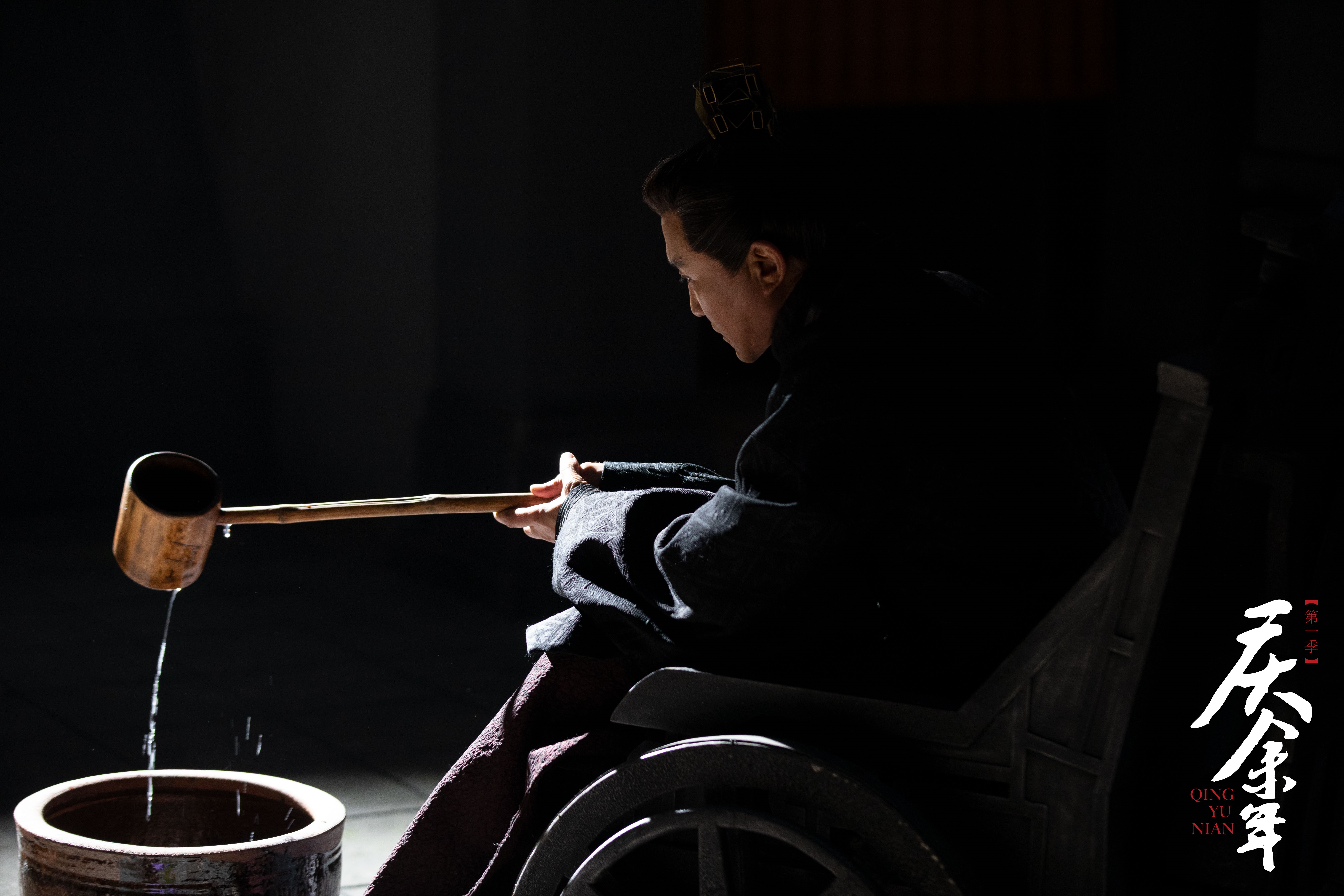 Man in wheelchair pouring water in Joy Of Life 4K HD Wallpaper