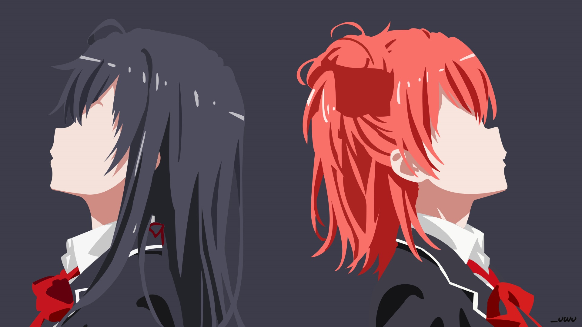 Yukino Yukinoshita and Yui Yuigahama from My Teen Romantic Comedy SNAFU HD Wallpaper