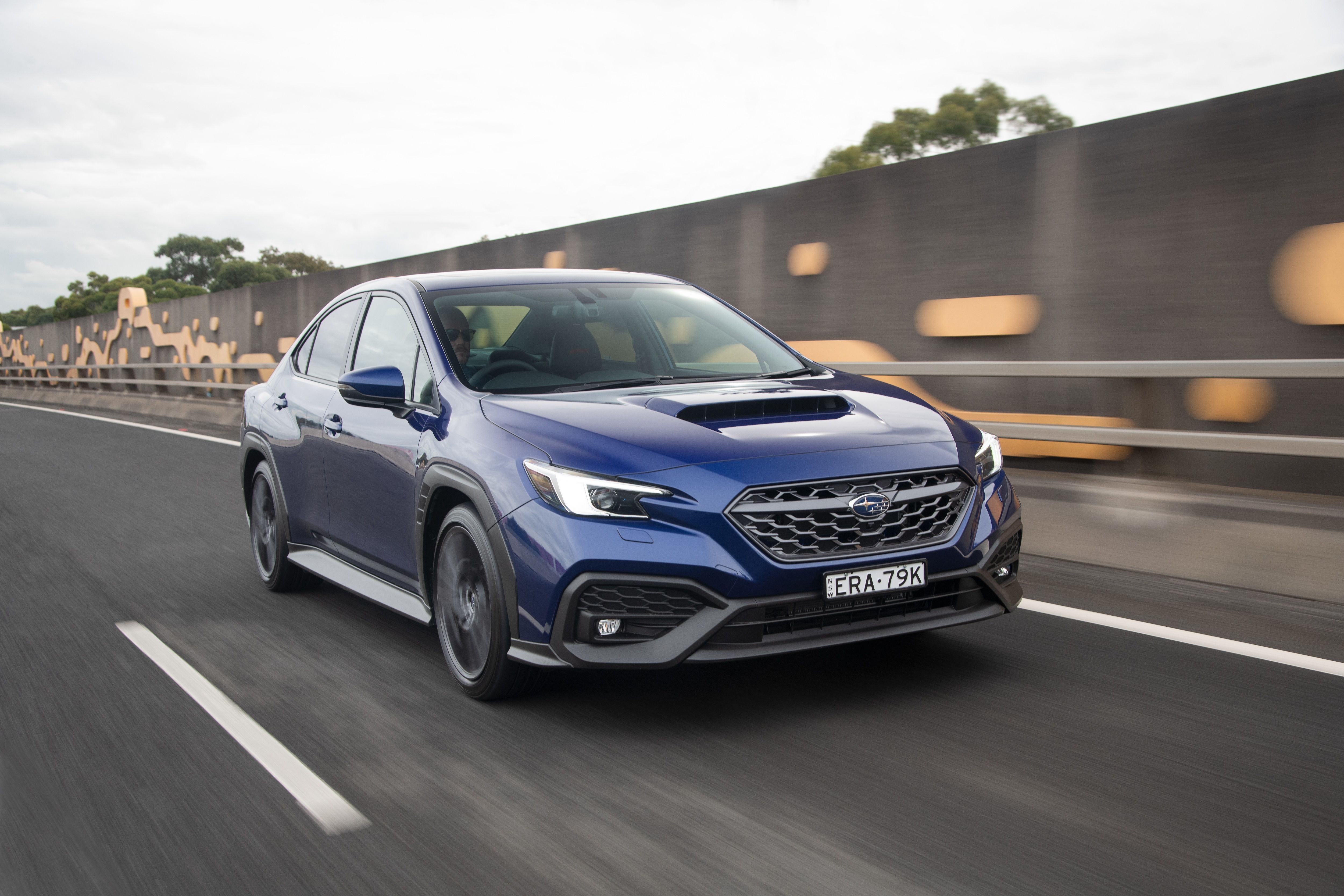 Blue Subaru WRX AWD 4K HD Wallpaper