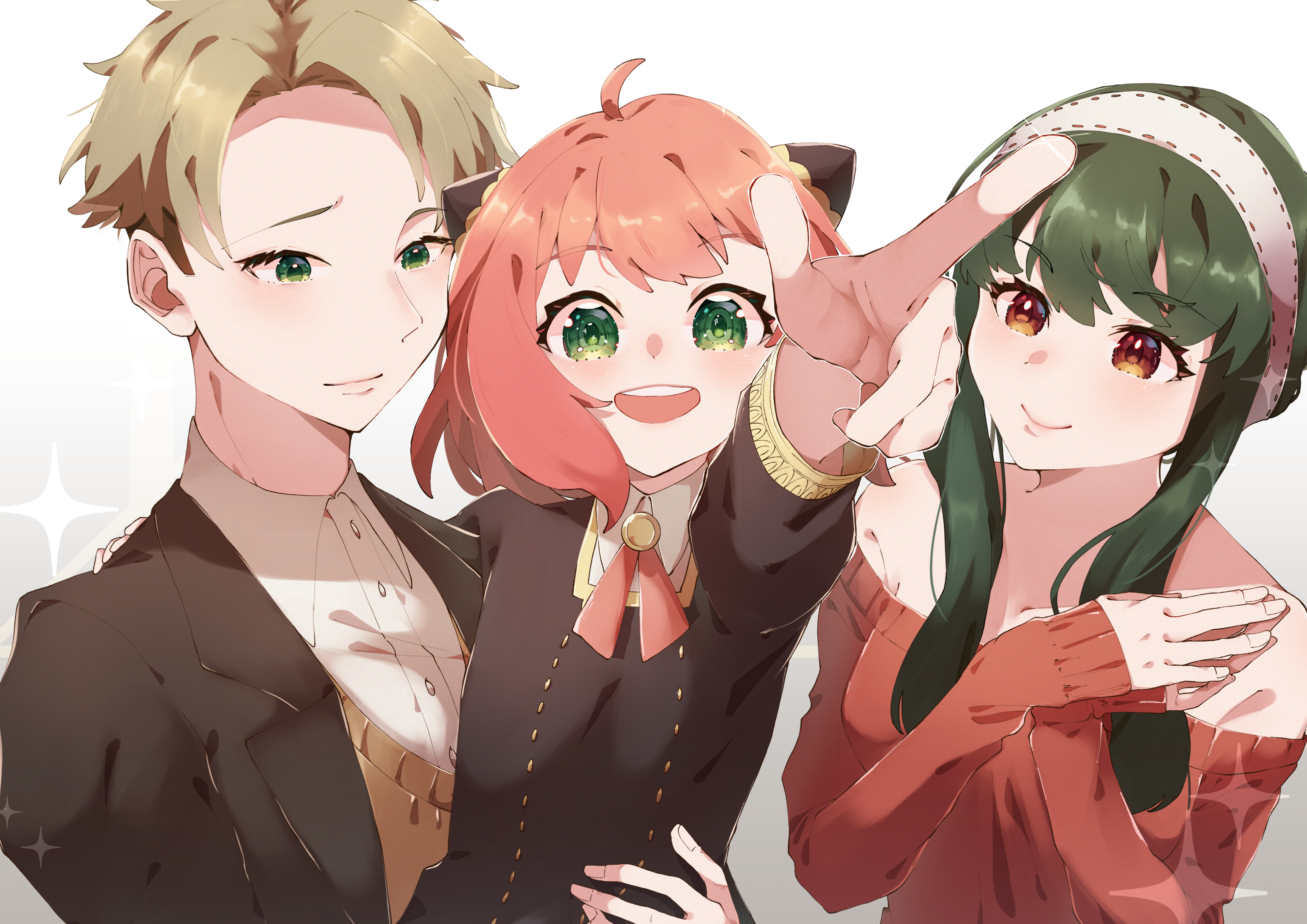 Anya, Yor, and Loid Forger from Spy X Family 4K HD Wallpaper