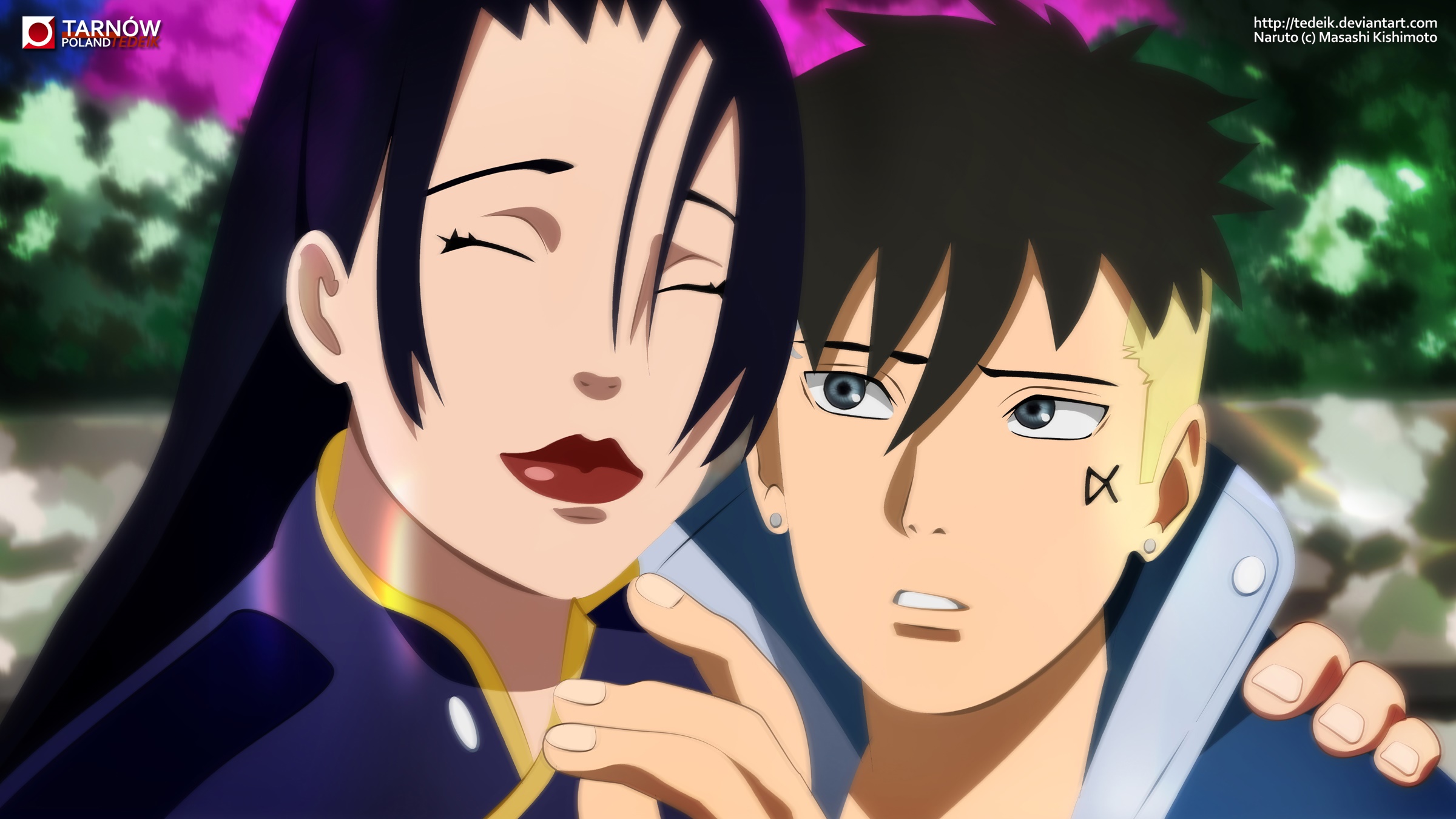 Kawaki and his mother from Naruto HD Wallpaper