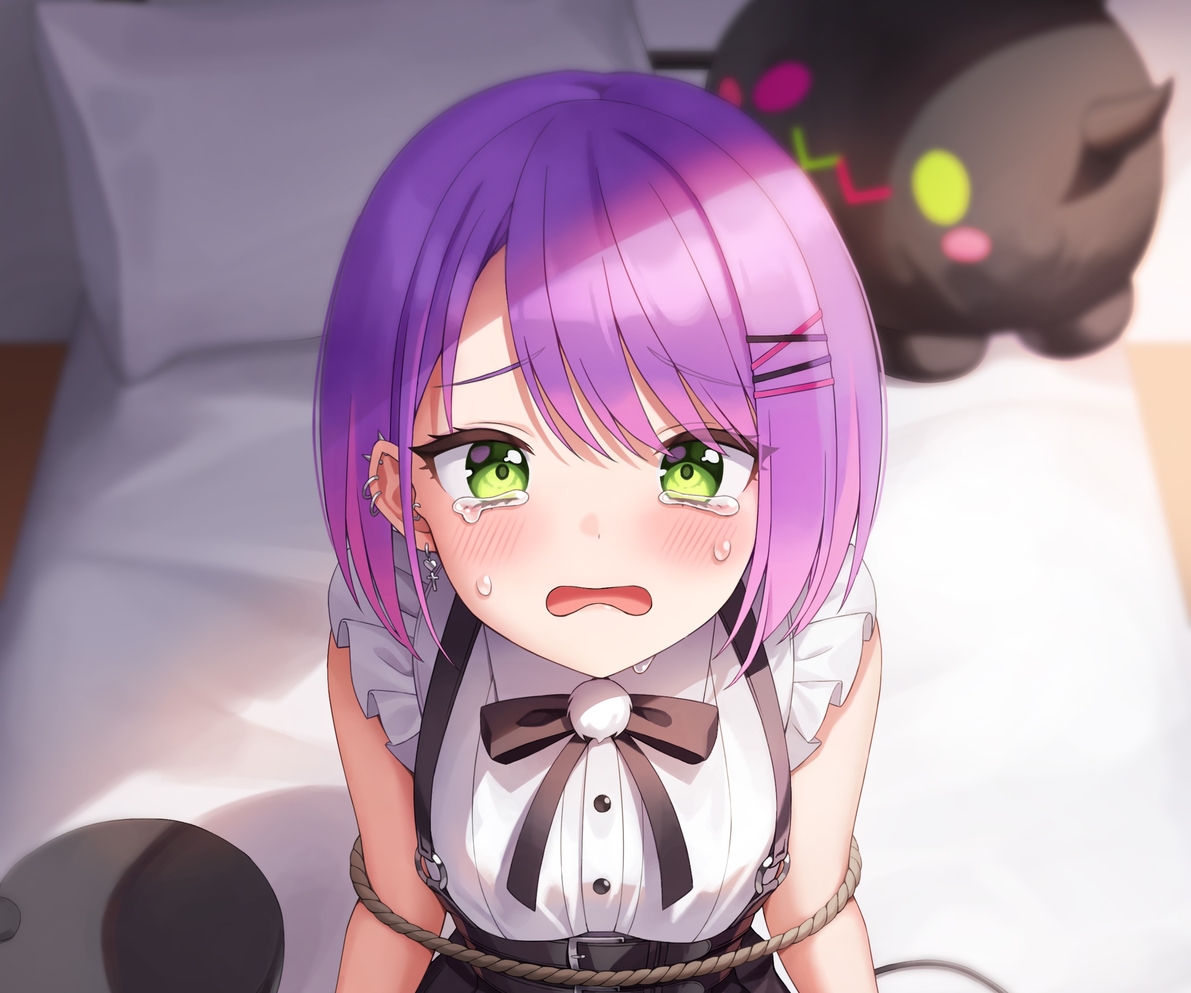Tokoyami Towa from Hololive crying HD Wallpaper