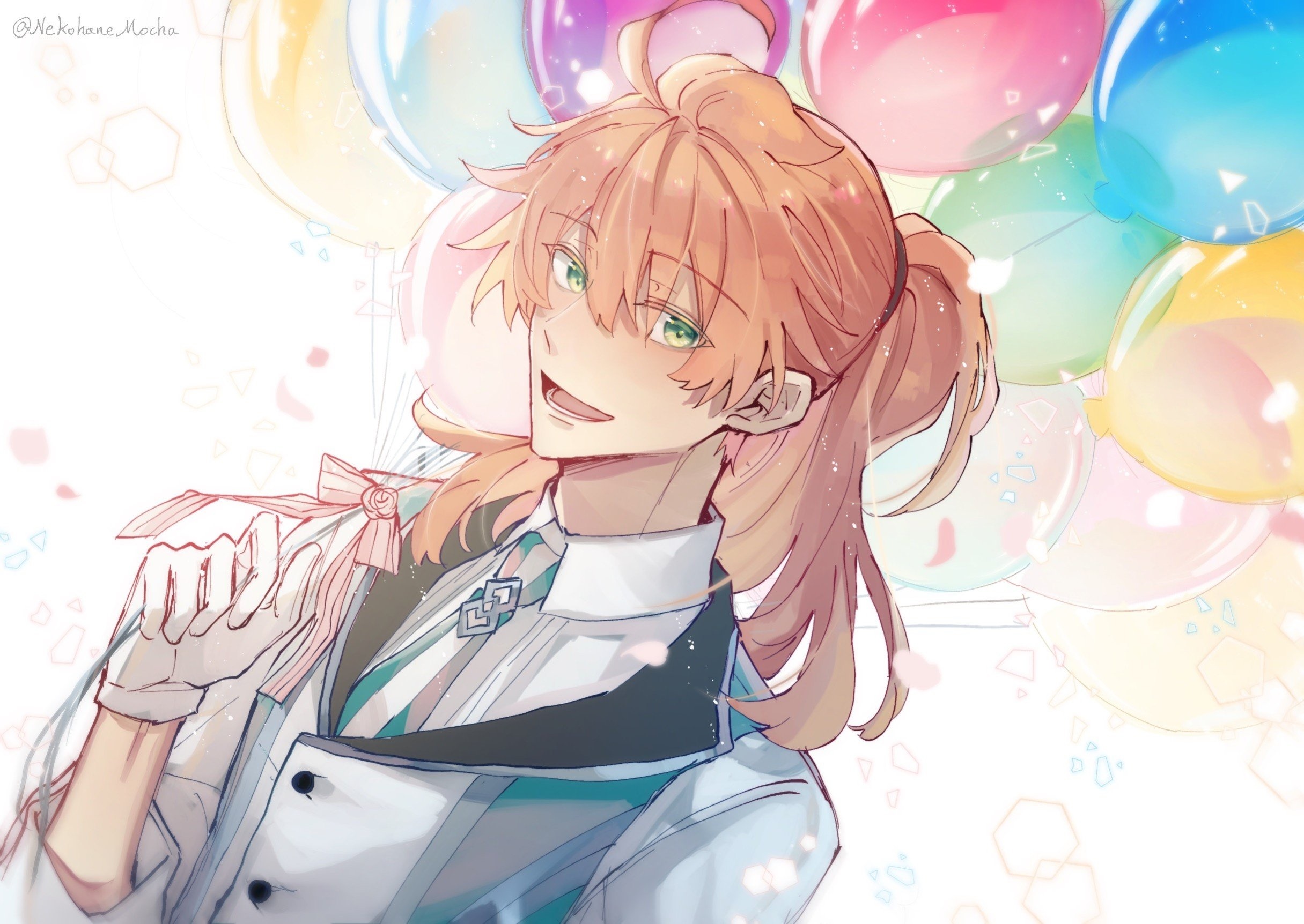Romani Archaman from Fate/Grand Order with balloons HD Wallpaper