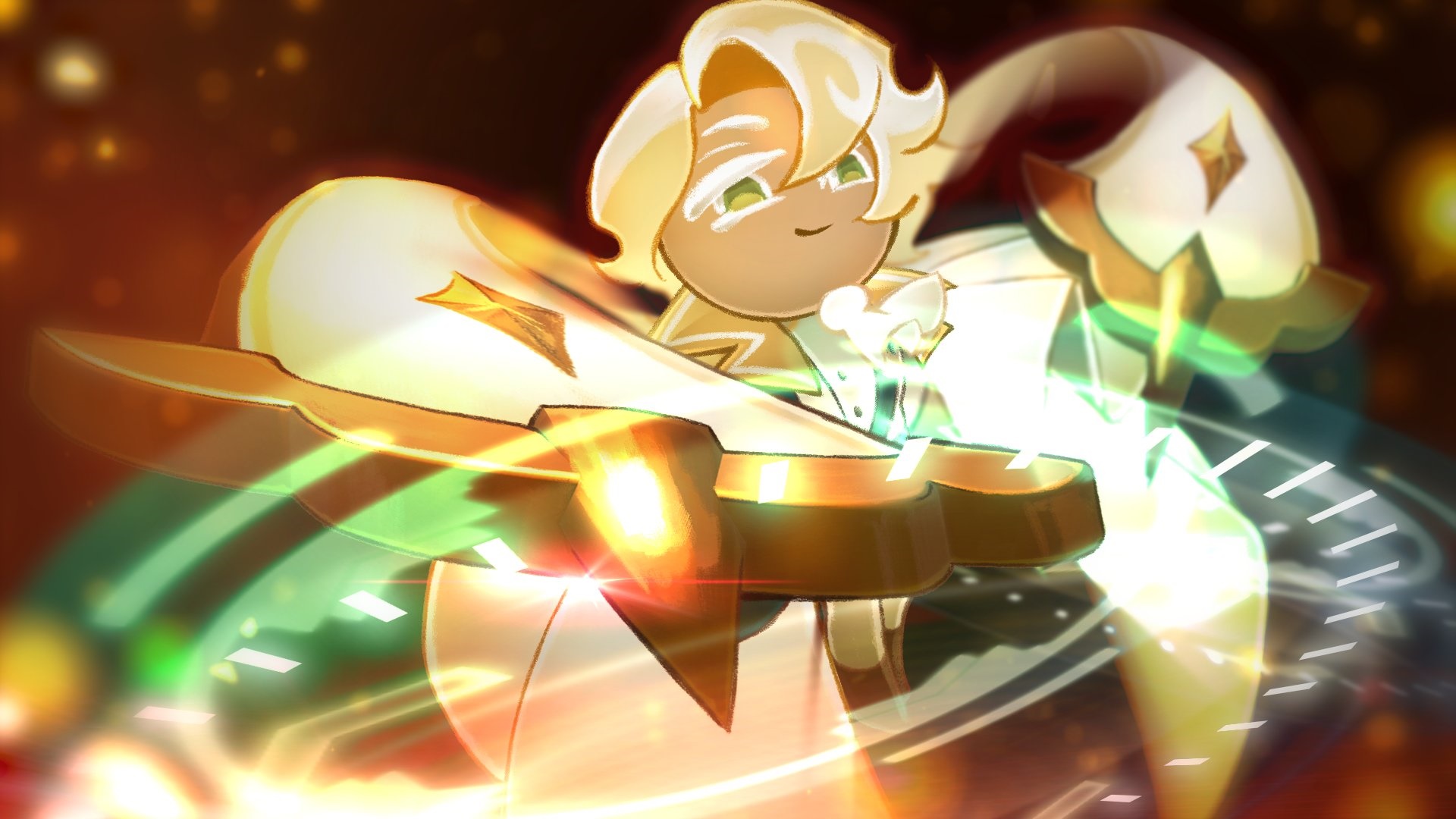 Clotted Cream Cookie from Cookie Run: Kingdom HD Wallpaper