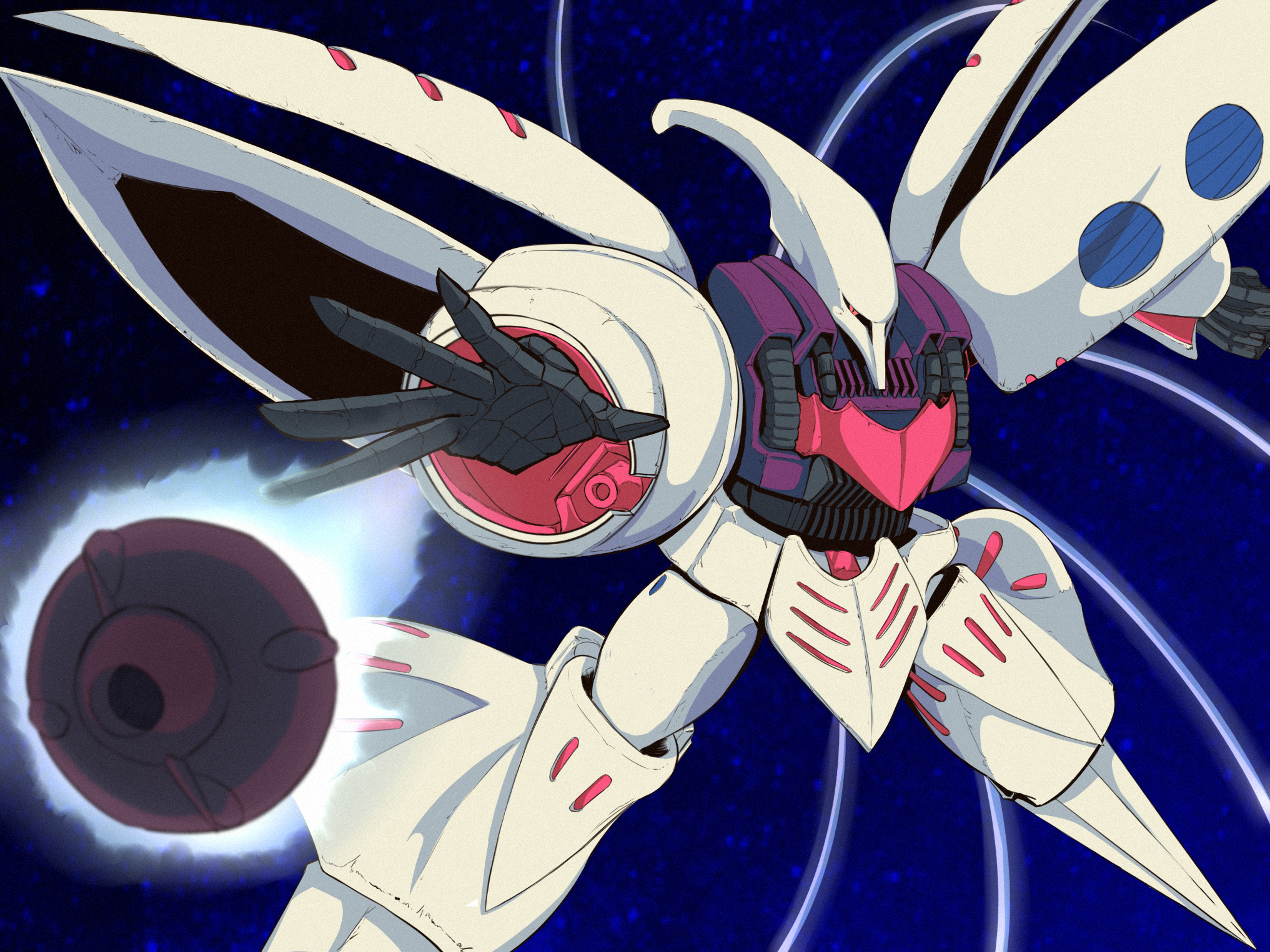 AMX-004 Qubeley in space HD Wallpaper