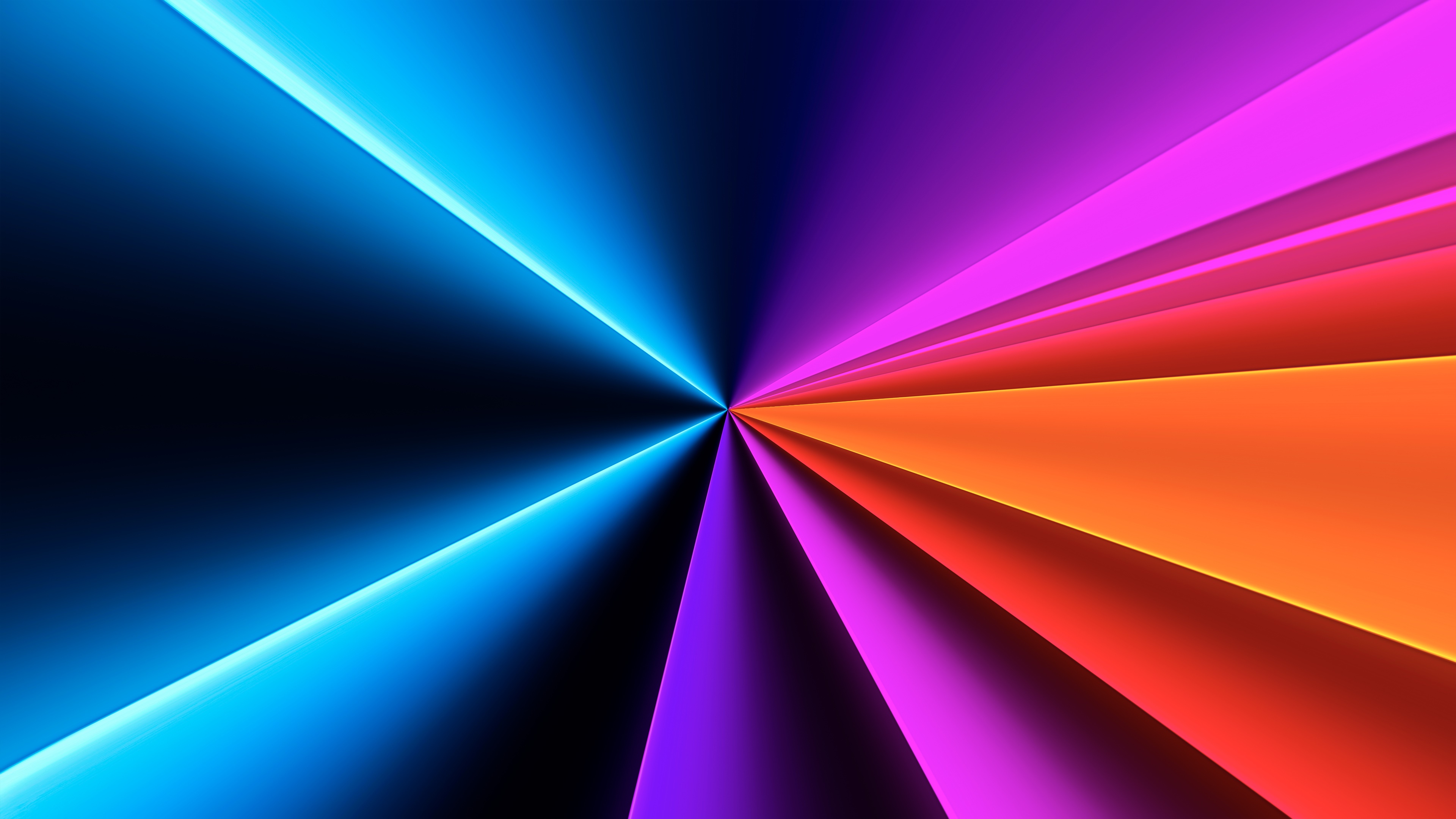 Abstract light streaks in multiple colors 4K HD Wallpaper
