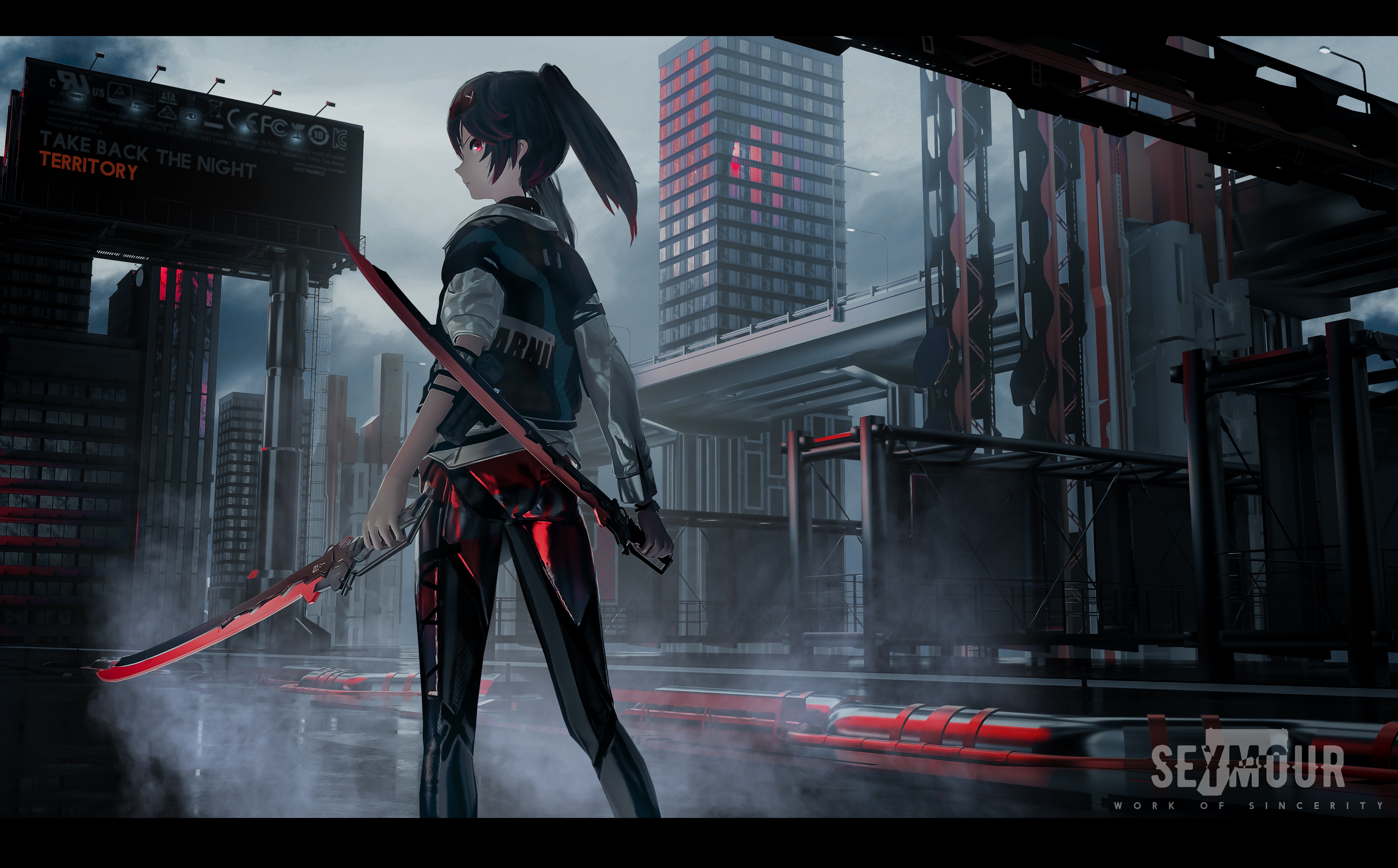 Girl with swords in Punishing: Gray Raven 4K HD Wallpaper