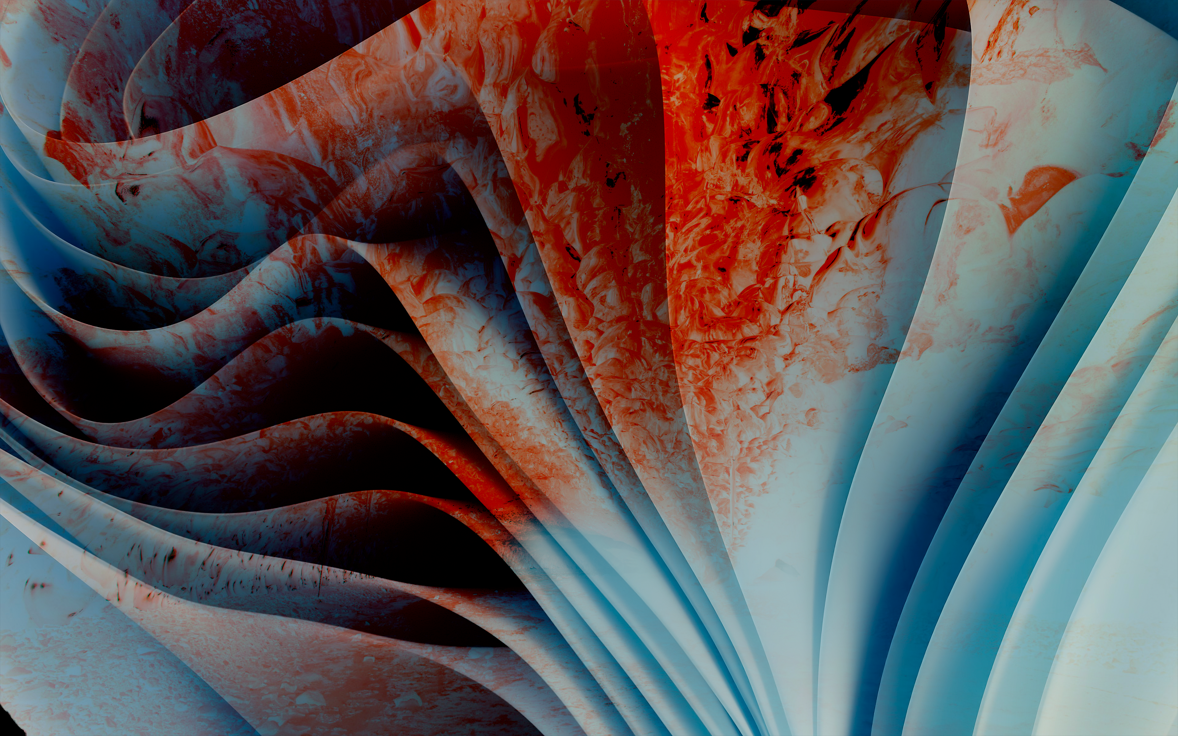 Abstract red and blue swirling patterns HD Wallpaper