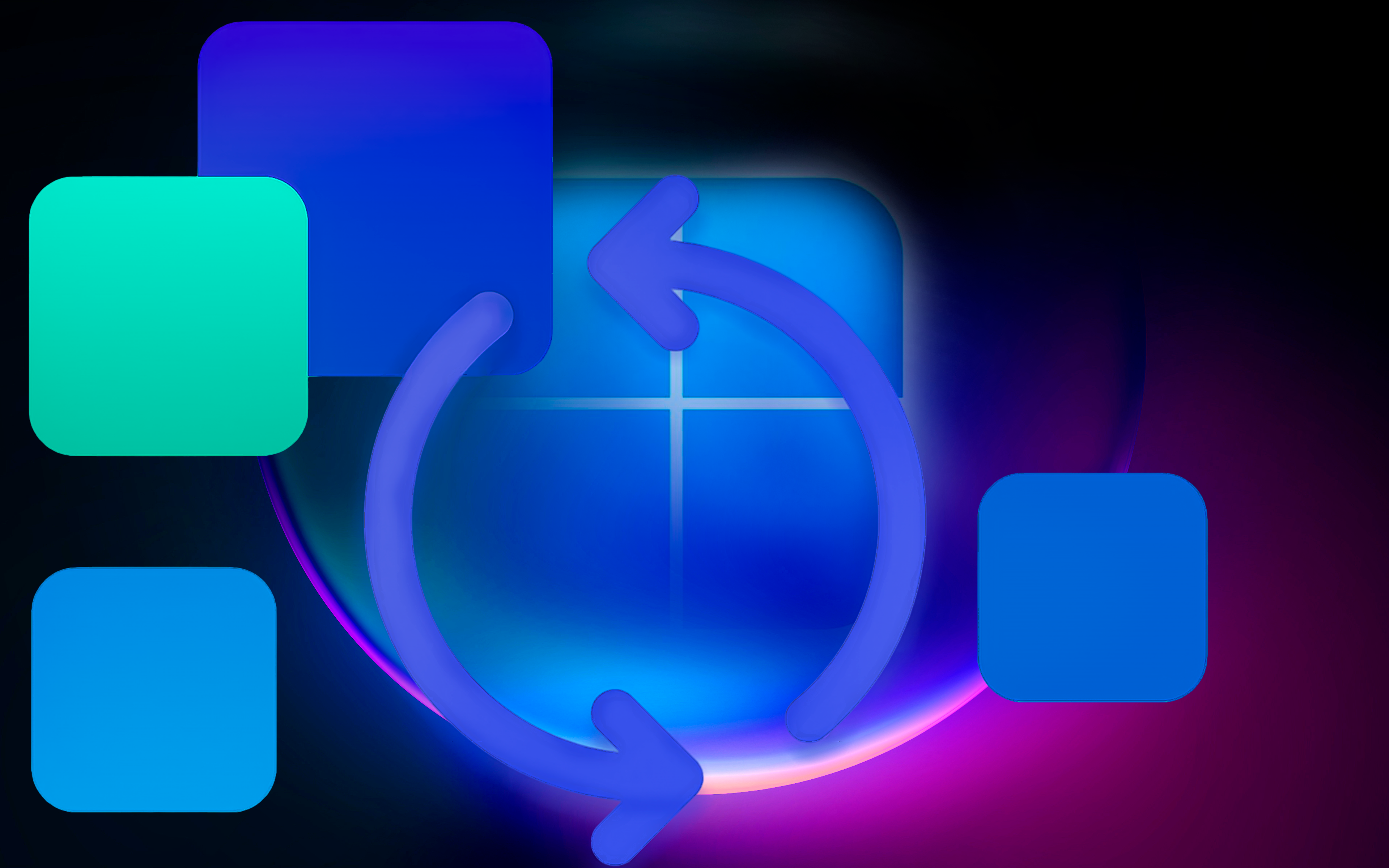 Windows 11 refresh icon 4K HD Wallpaper